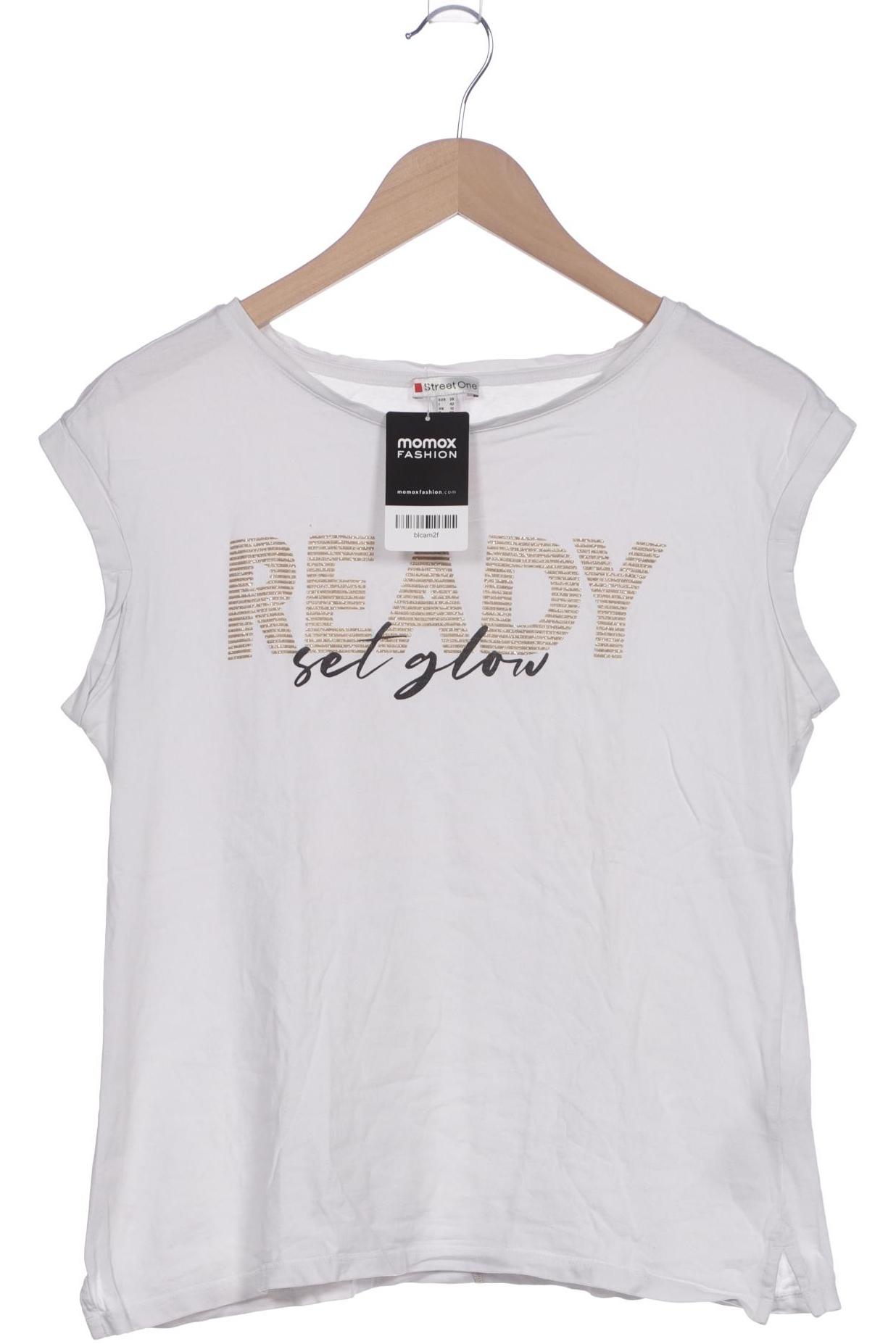 

Street One Damen T-Shirt, weiß, Gr. 38