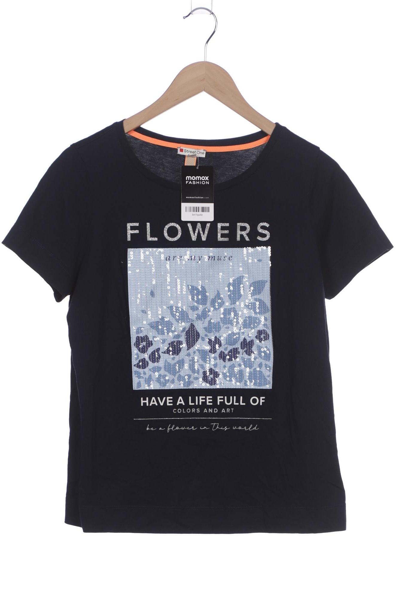 

Street One Damen T-Shirt, marineblau, Gr. 38