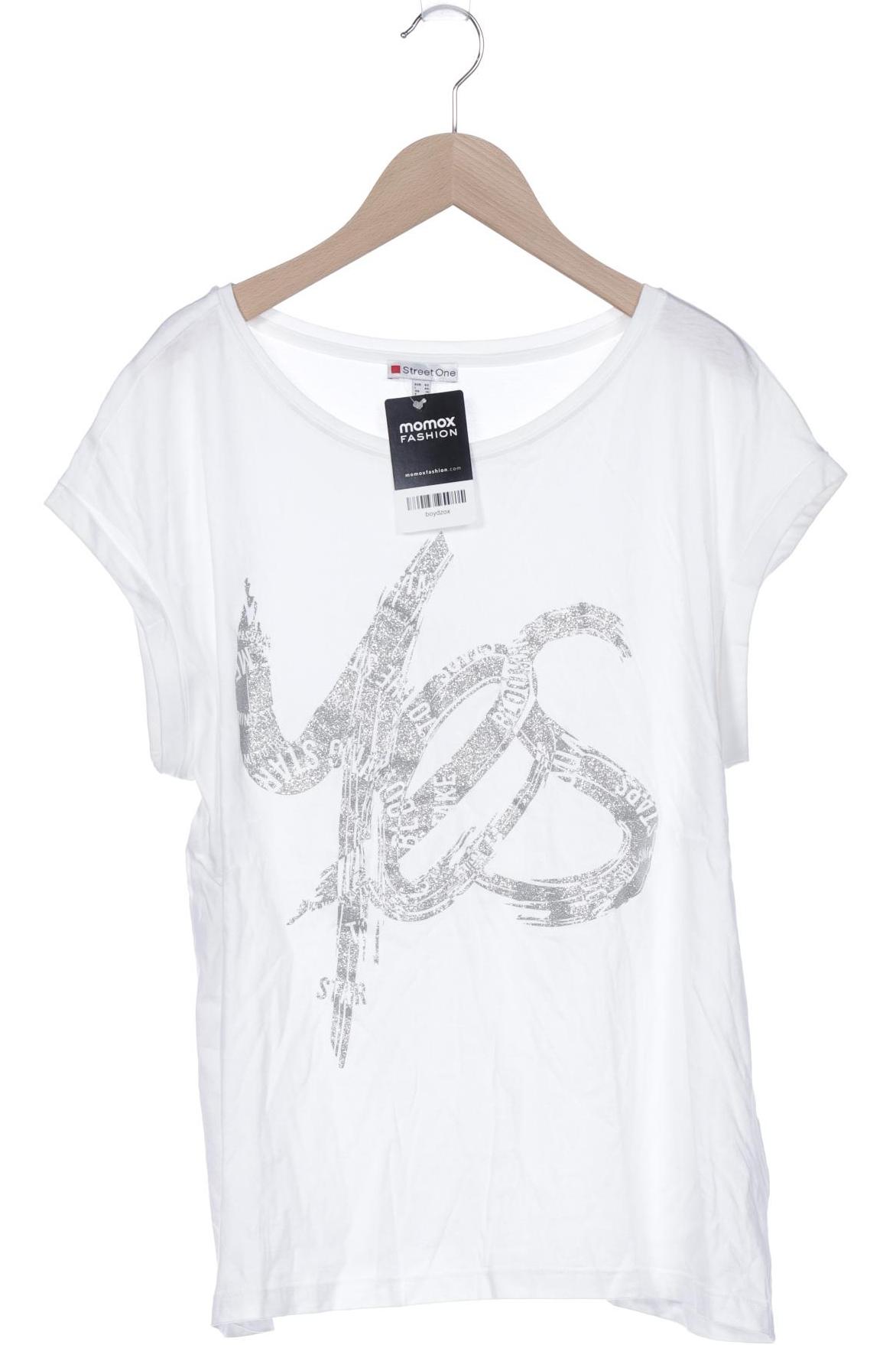 

Street One Damen T-Shirt, weiß, Gr. 42