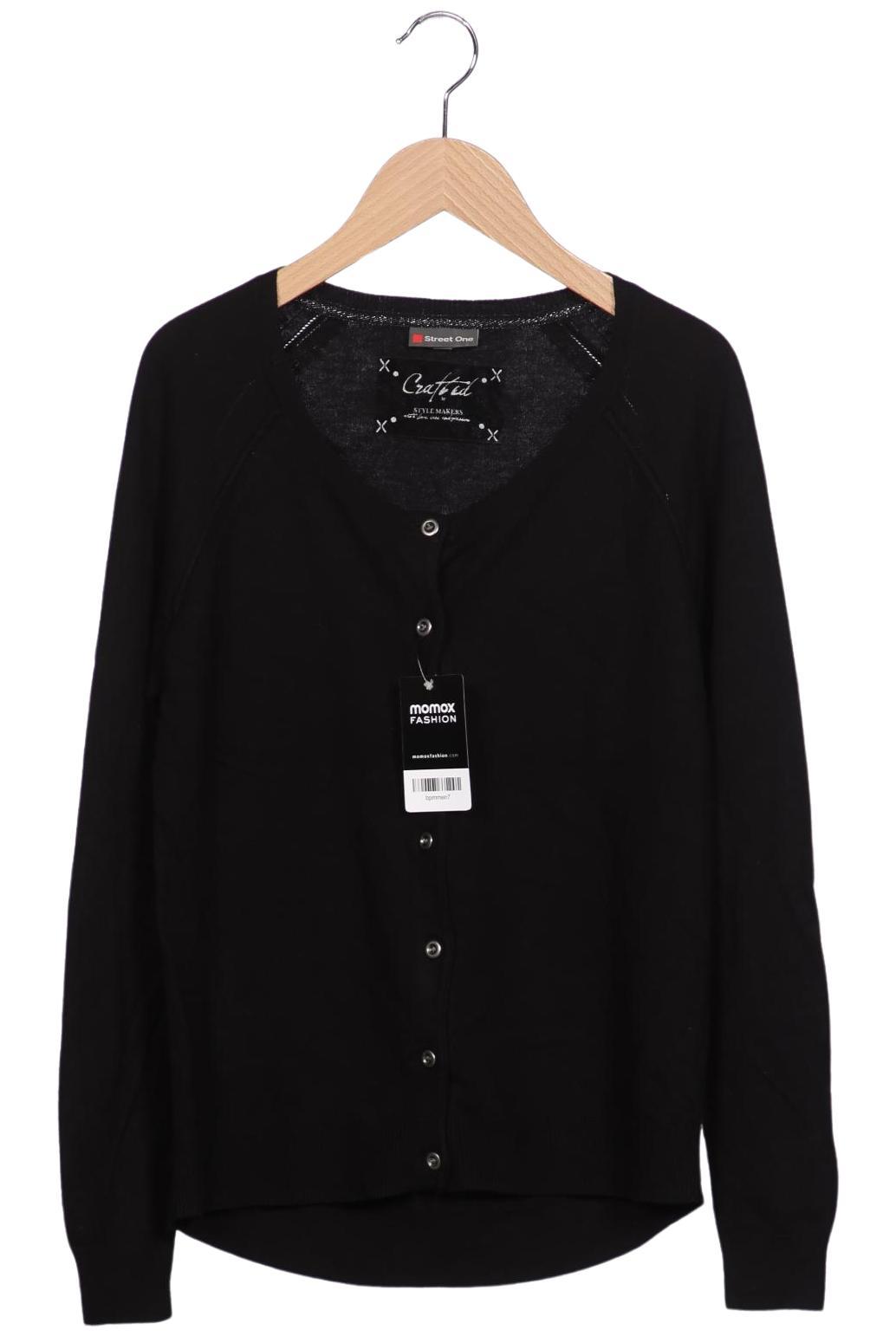 

Street One Damen Strickjacke, schwarz, Gr. 38