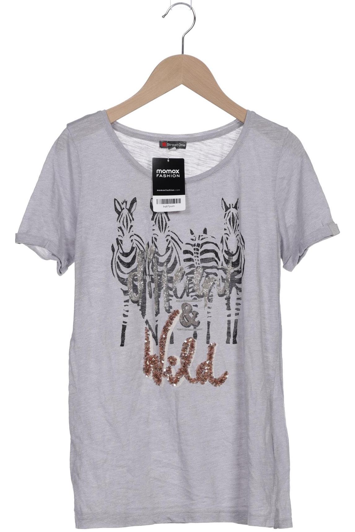 

Street One Damen T-Shirt, grau, Gr. 36
