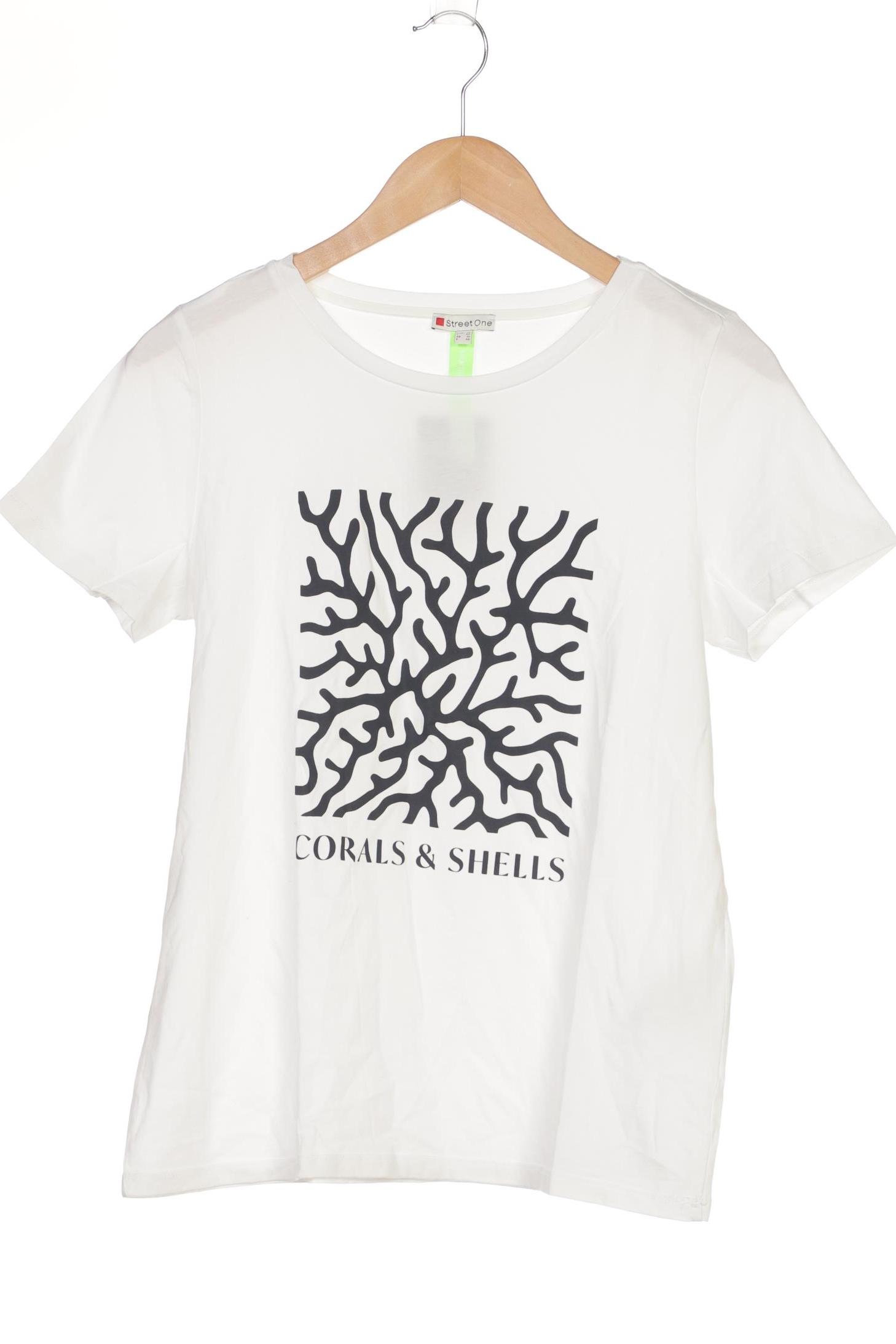 

Street One Damen T-Shirt, weiß, Gr. 38