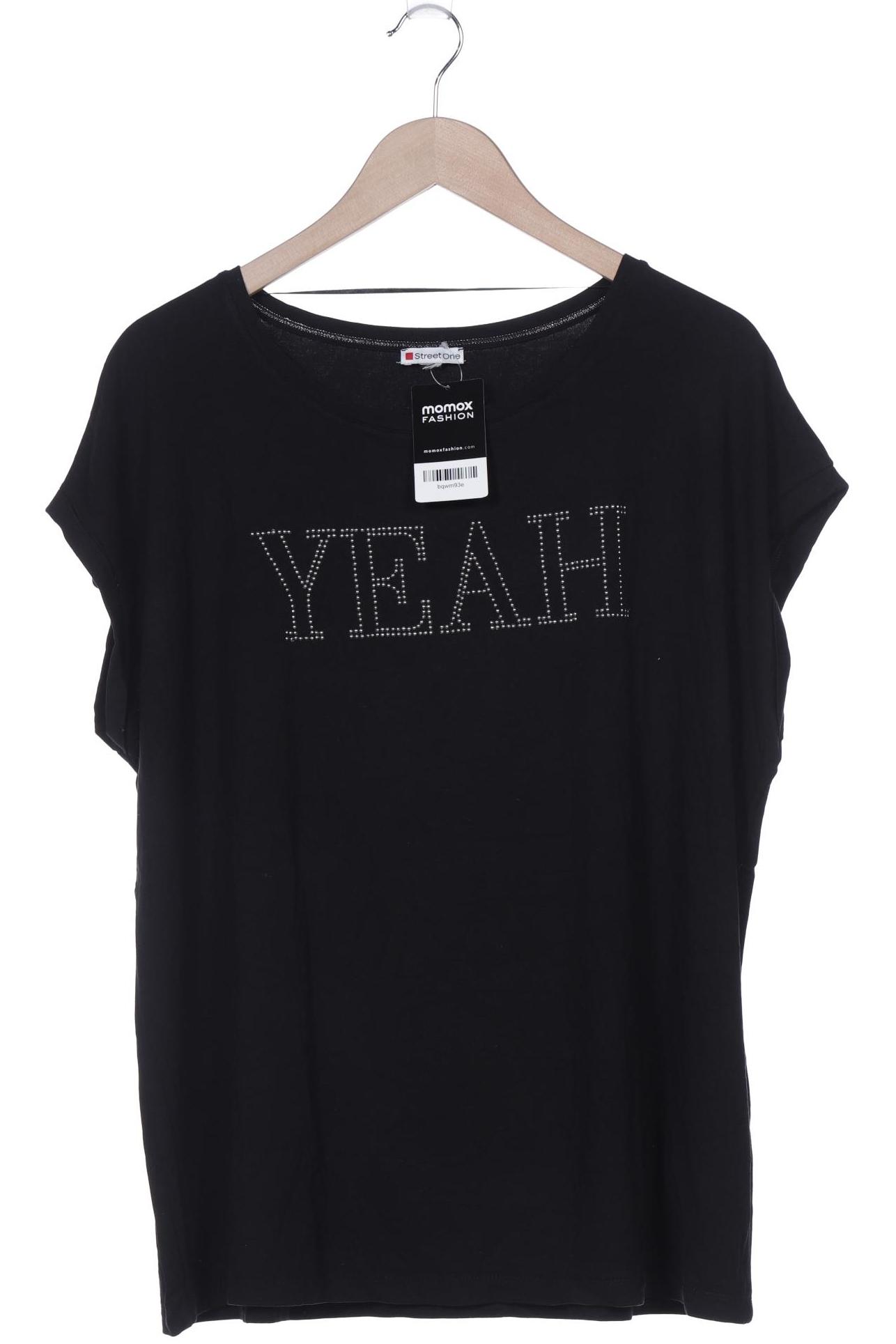 

Street One Damen T-Shirt, schwarz, Gr. 46