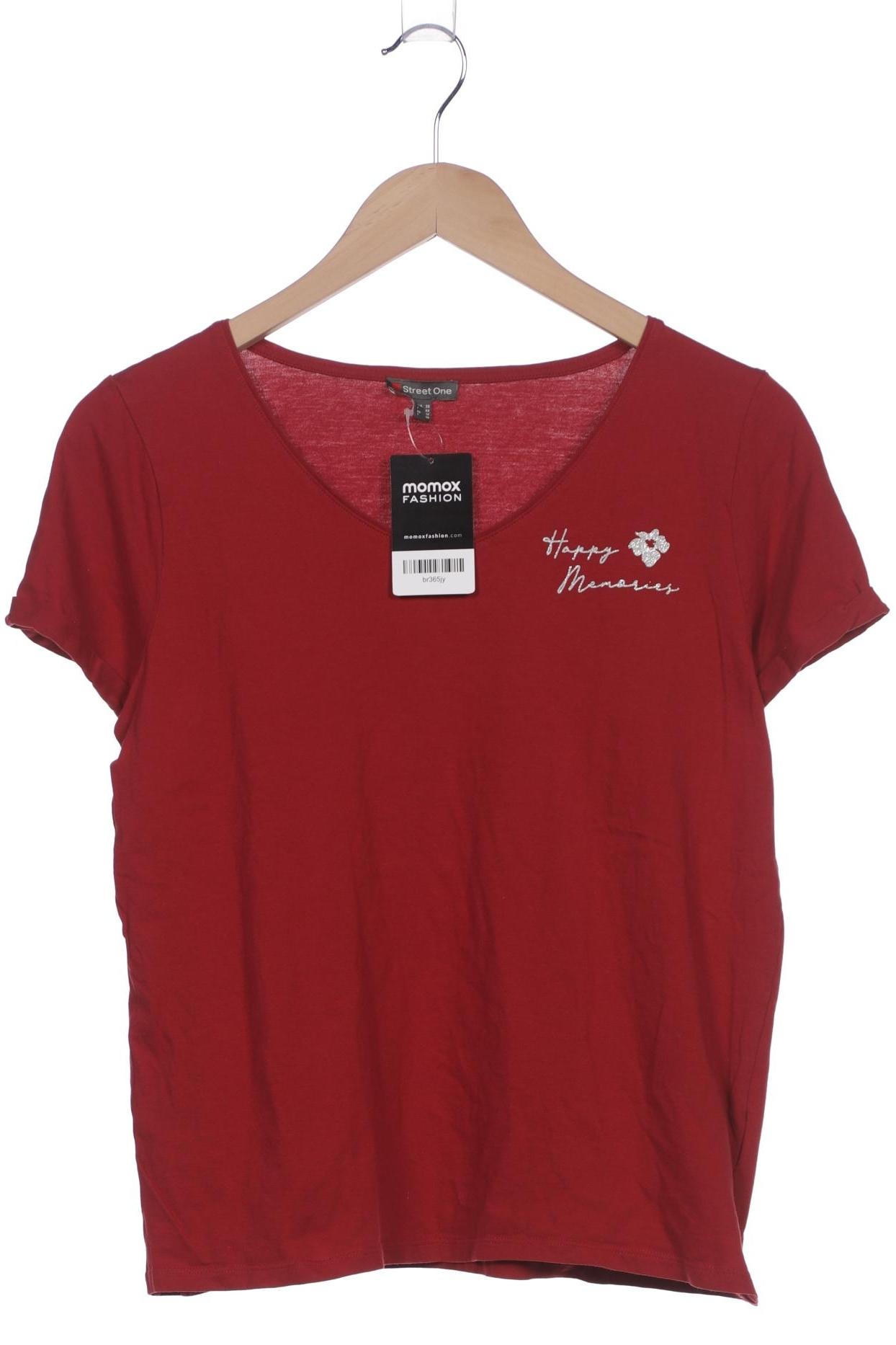 

Street One Damen T-Shirt, rot, Gr. 38