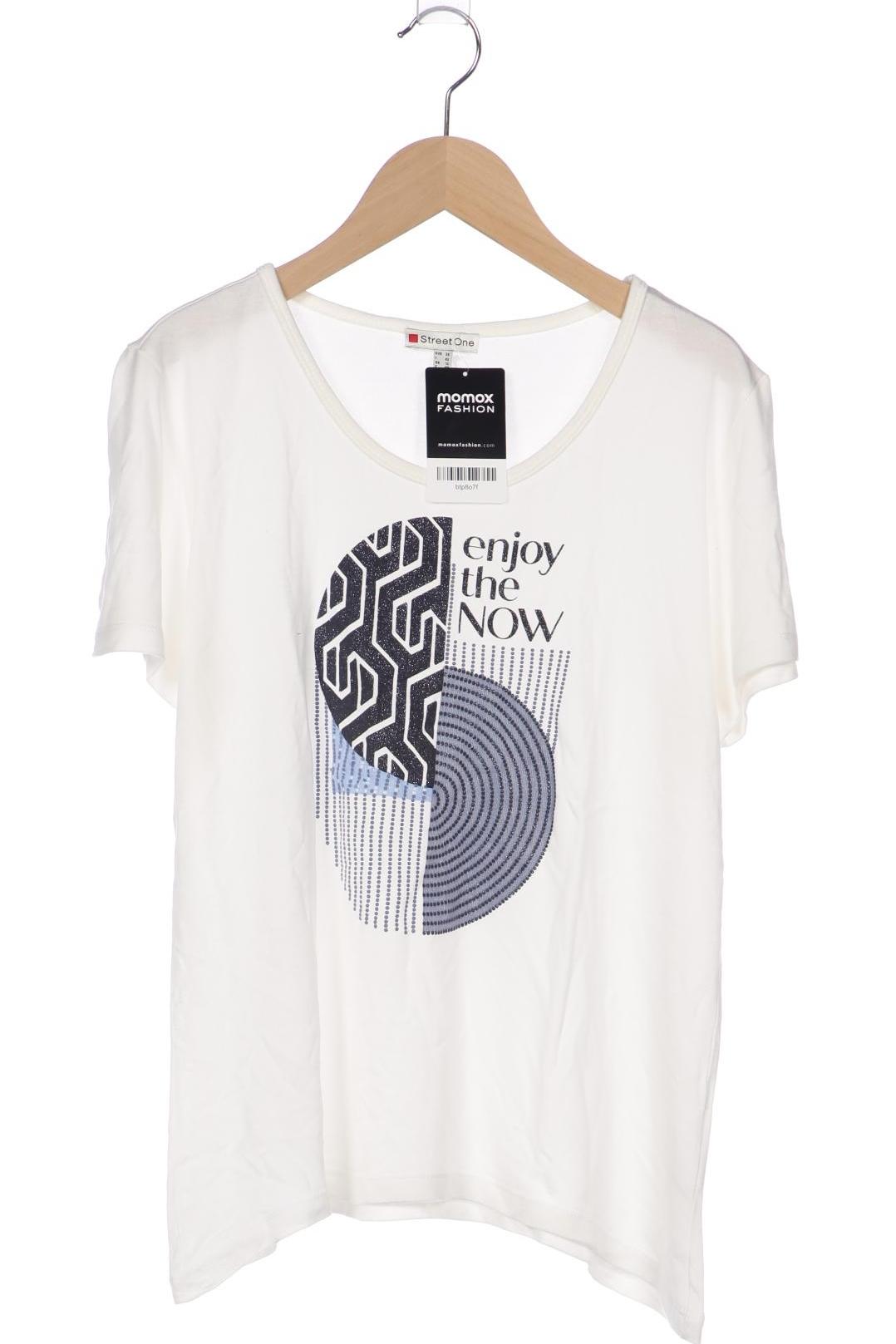 

Street One Damen T-Shirt, weiß, Gr. 38