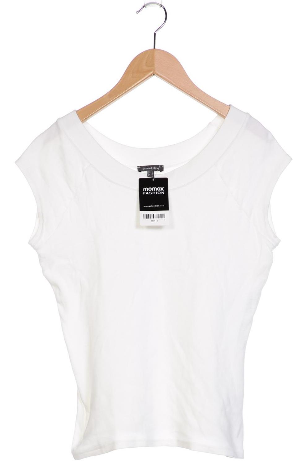 

Street One Damen T-Shirt, weiß, Gr. 42