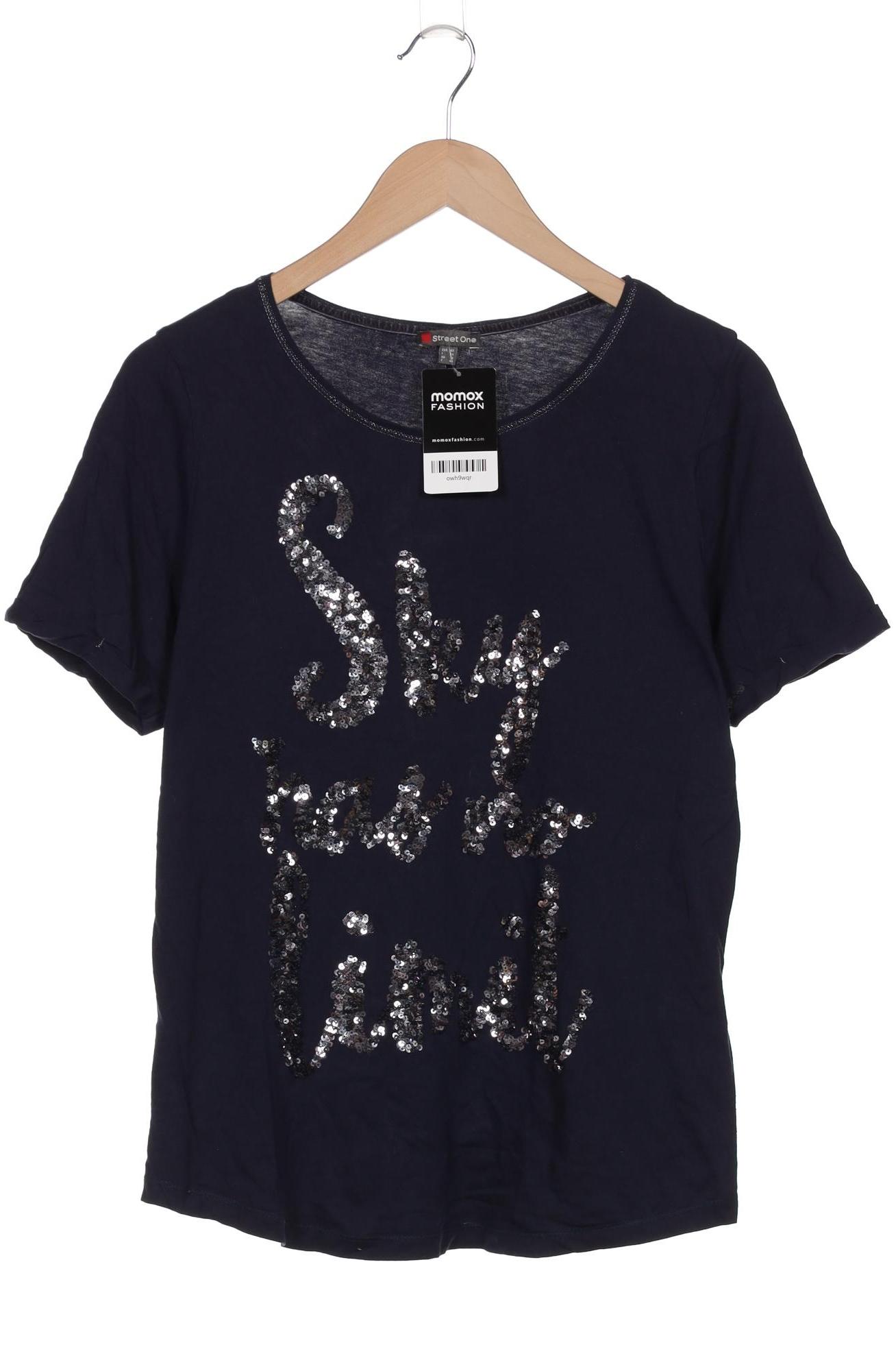 

Street One Damen T-Shirt, marineblau, Gr. 42