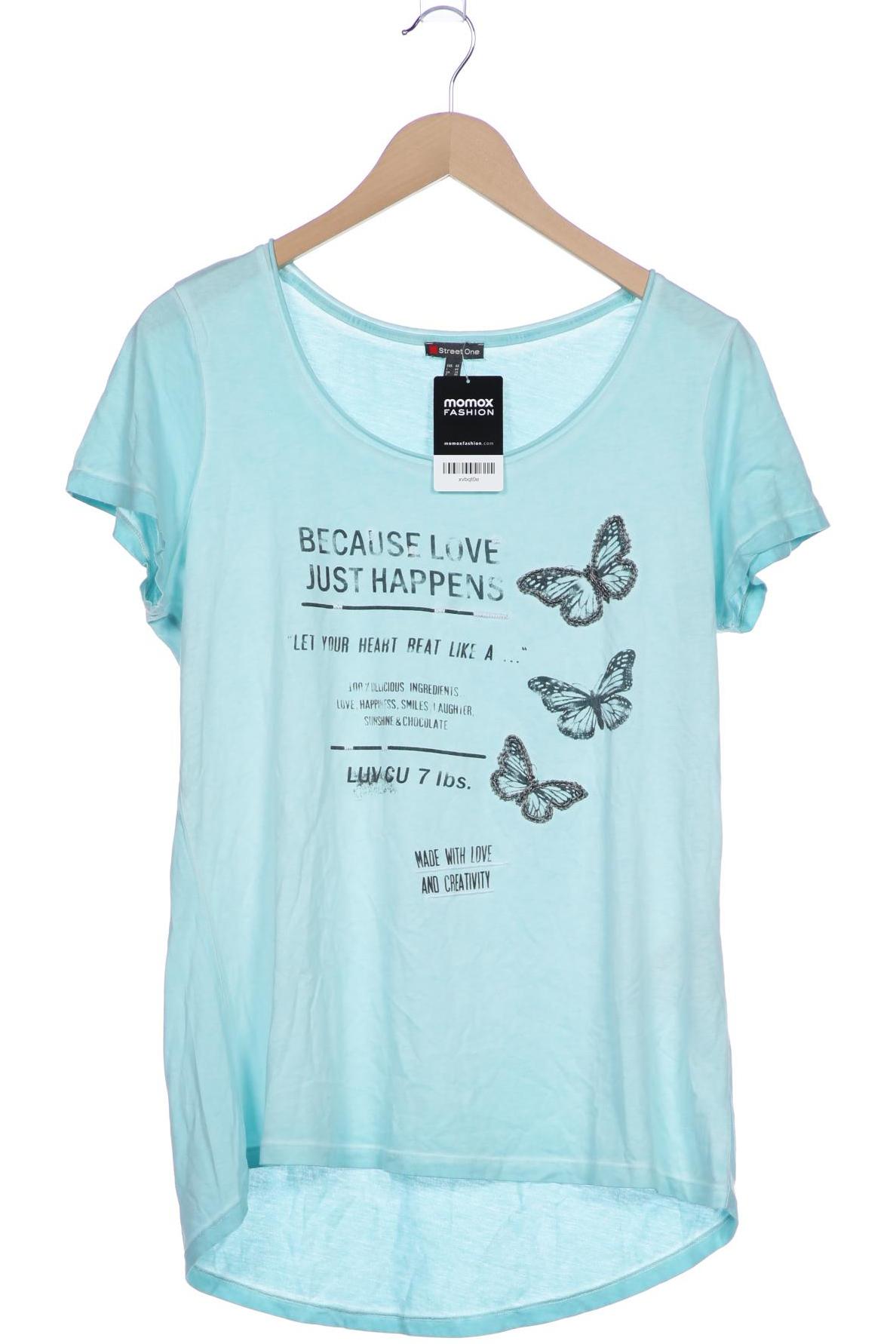 

Street One Damen T-Shirt, türkis, Gr. 40