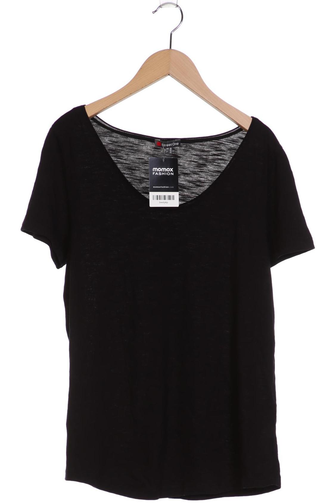 

Street One Damen T-Shirt, schwarz, Gr. 38