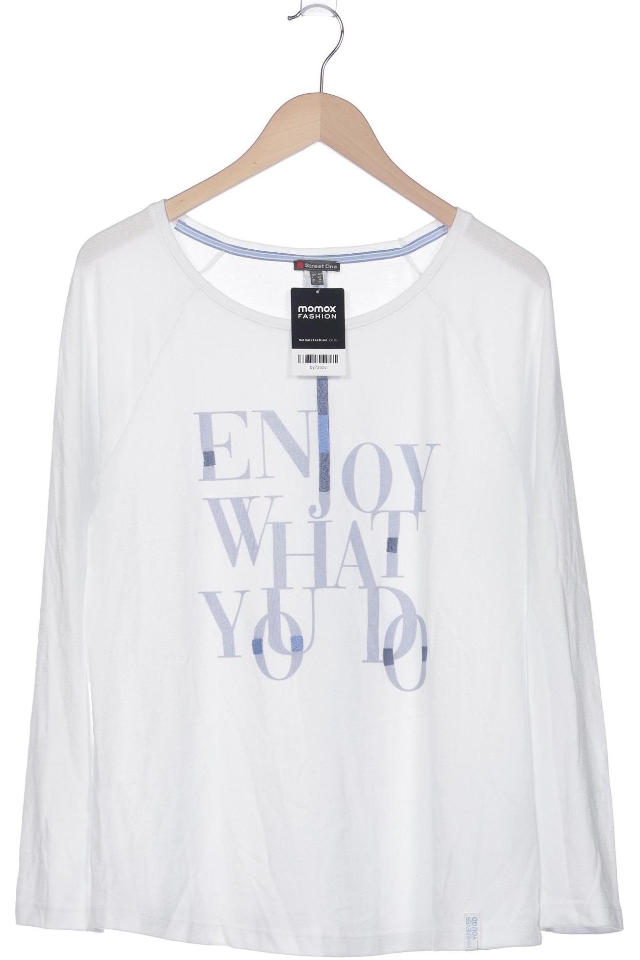 

Street One Damen Langarmshirt, weiß, Gr. 42