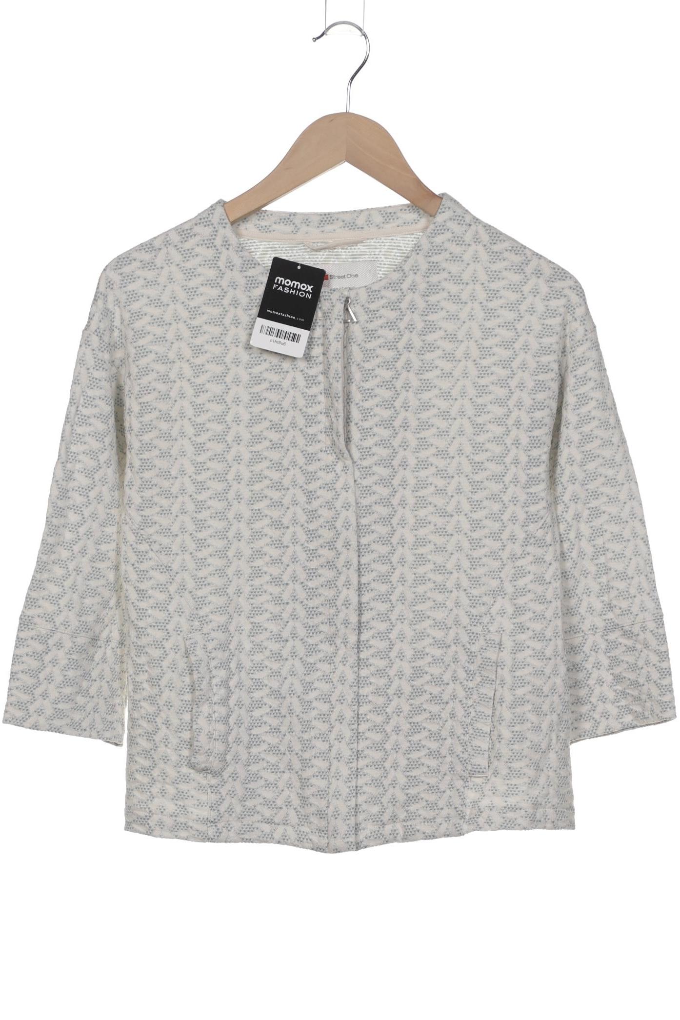 

Street One Damen Strickjacke, weiß, Gr. 40