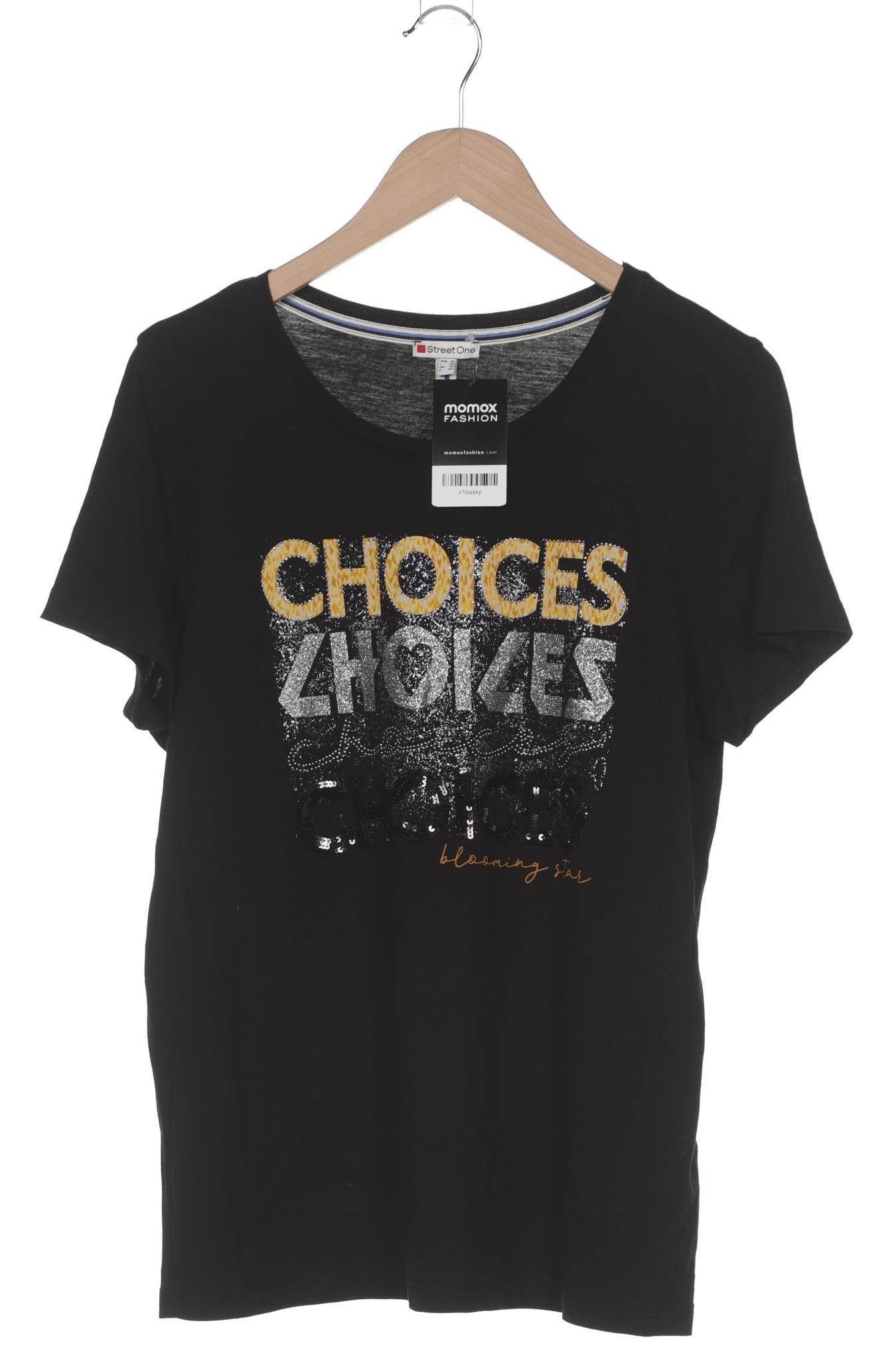 

Street One Damen T-Shirt, schwarz, Gr. 42