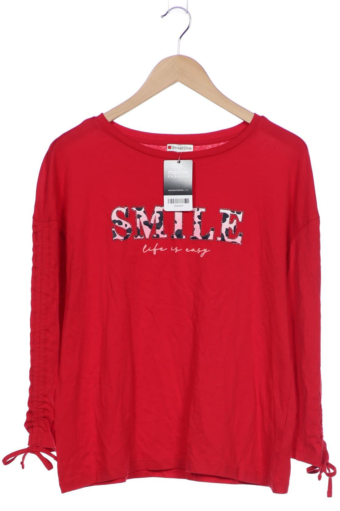 

Street One Damen Langarmshirt, rot, Gr. 40