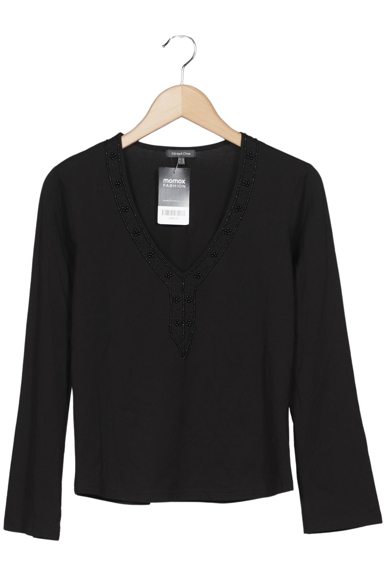 

Street One Damen Langarmshirt, schwarz, Gr. 38