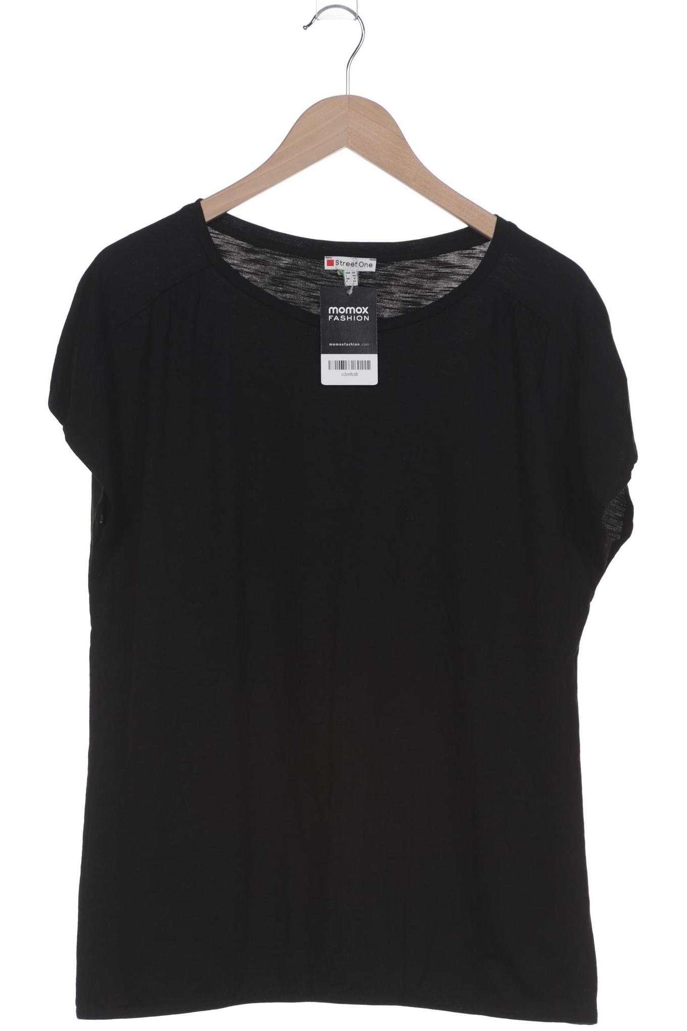 

Street One Damen T-Shirt, schwarz, Gr. 44