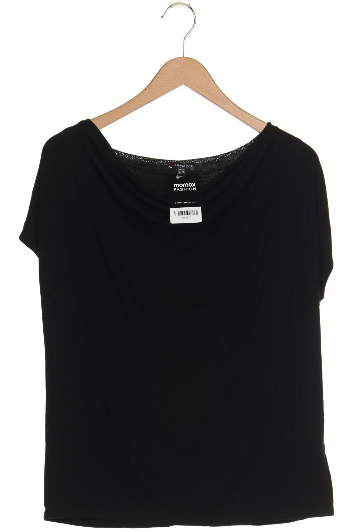 

Street One Damen T-Shirt, schwarz, Gr. 40