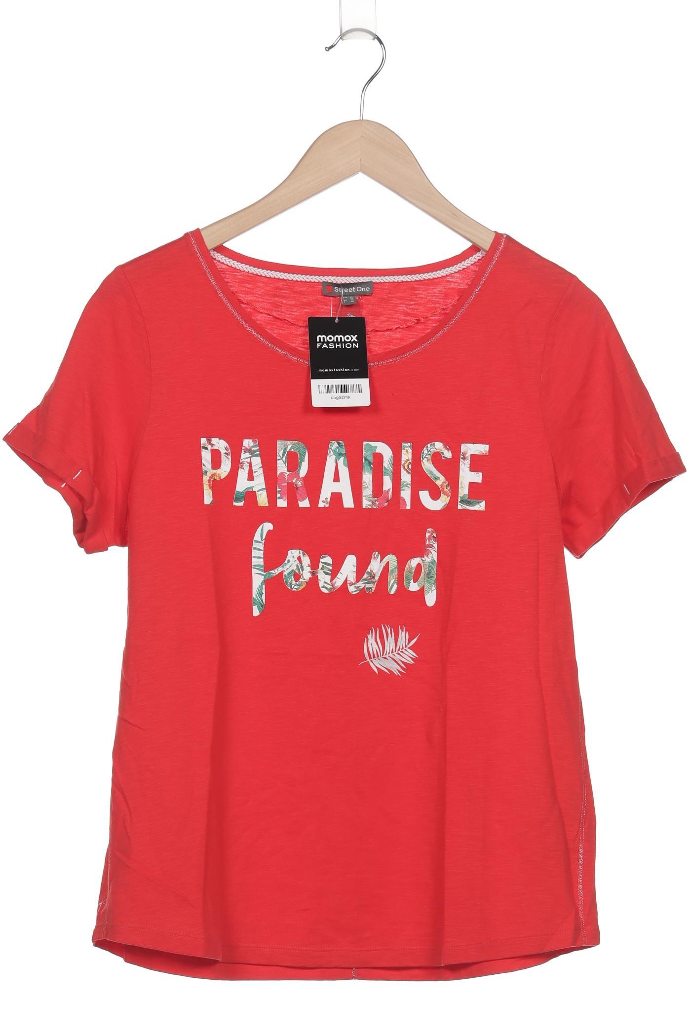 

Street One Damen T-Shirt, rot, Gr. 38