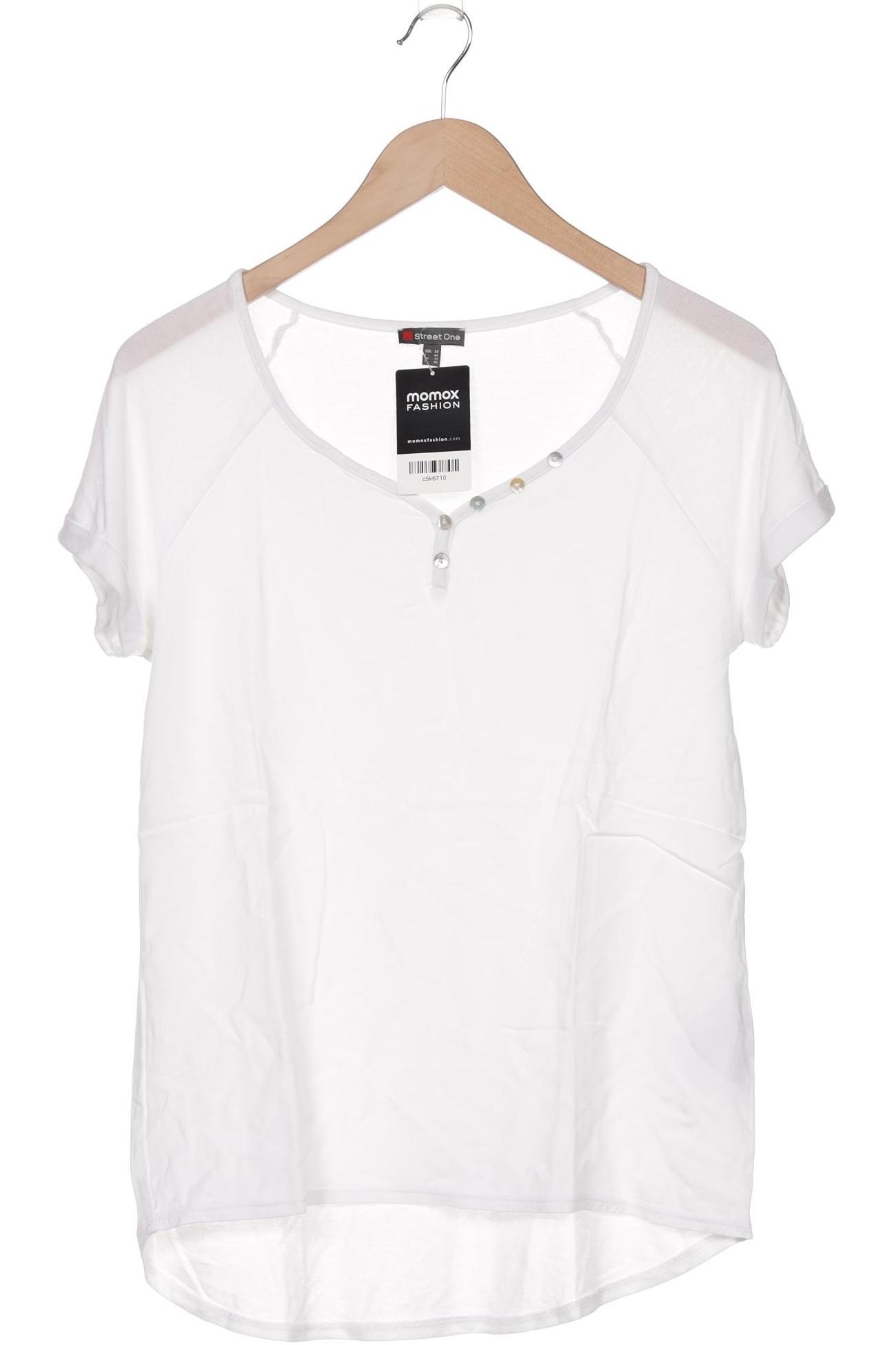 

Street One Damen T-Shirt, weiß, Gr. 38
