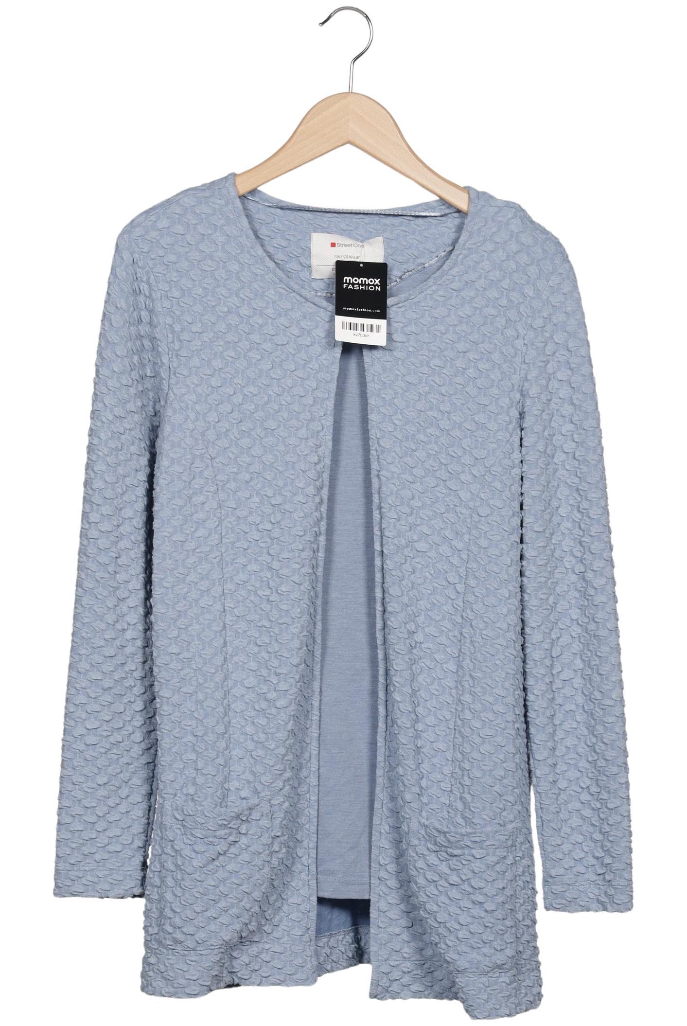

Street One Damen Strickjacke, hellblau, Gr. 38