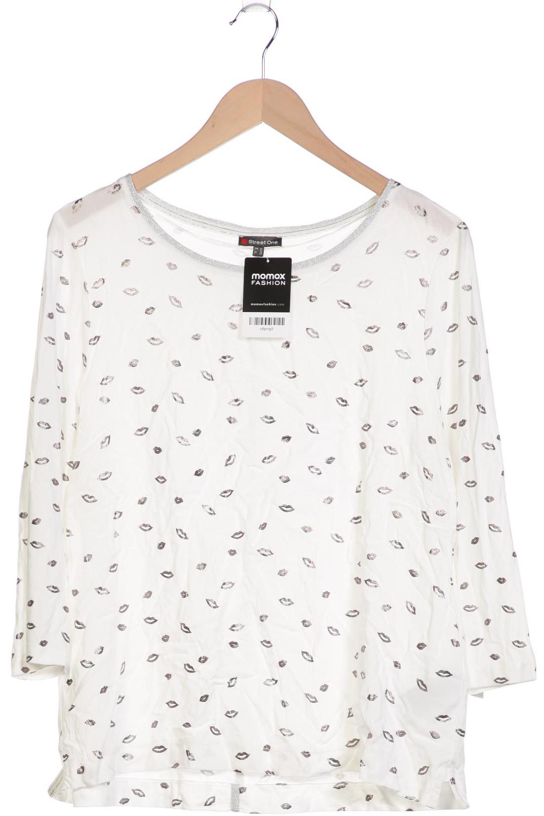 

Street One Damen Langarmshirt, weiß, Gr. 44