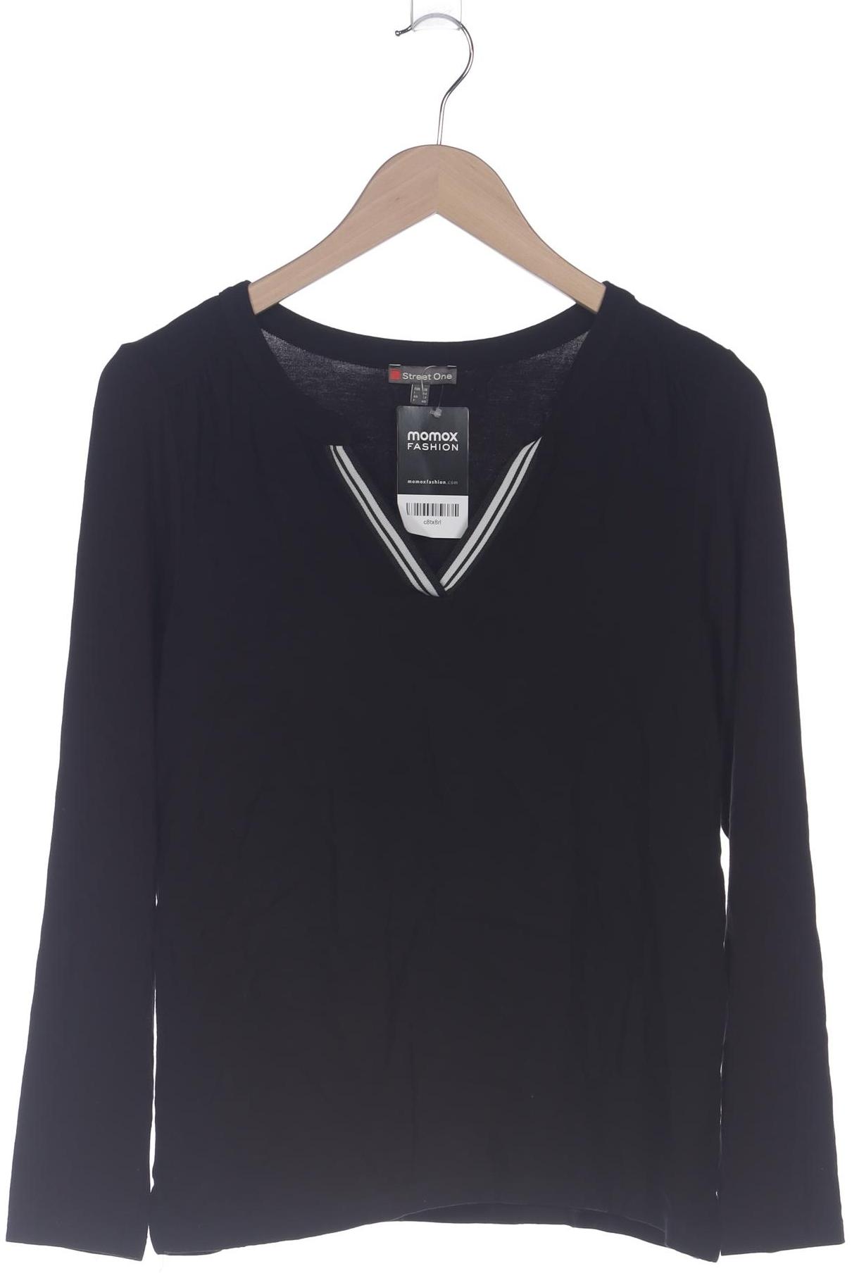 Thumbnail - Street One Damen Langarmshirt, schwarz, Gr. 38
