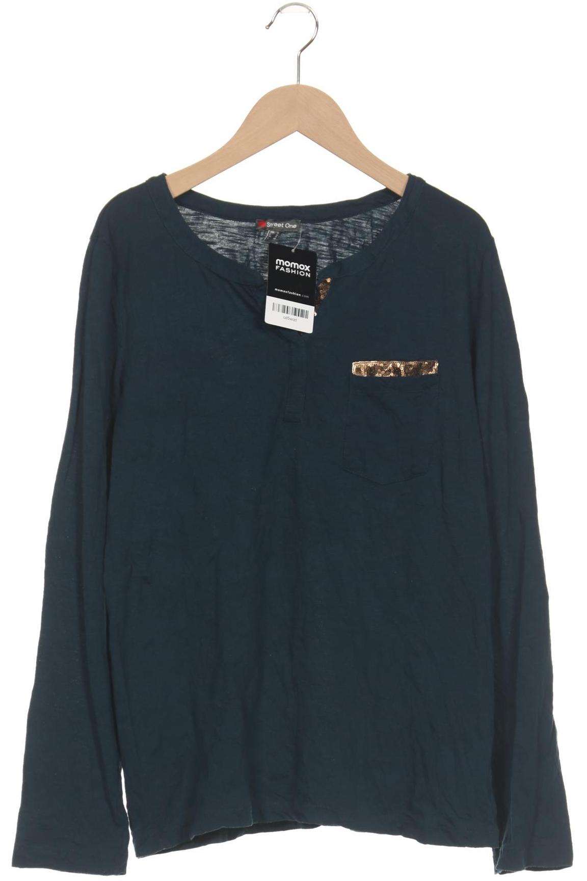 

Street One Damen Langarmshirt, türkis, Gr. 36