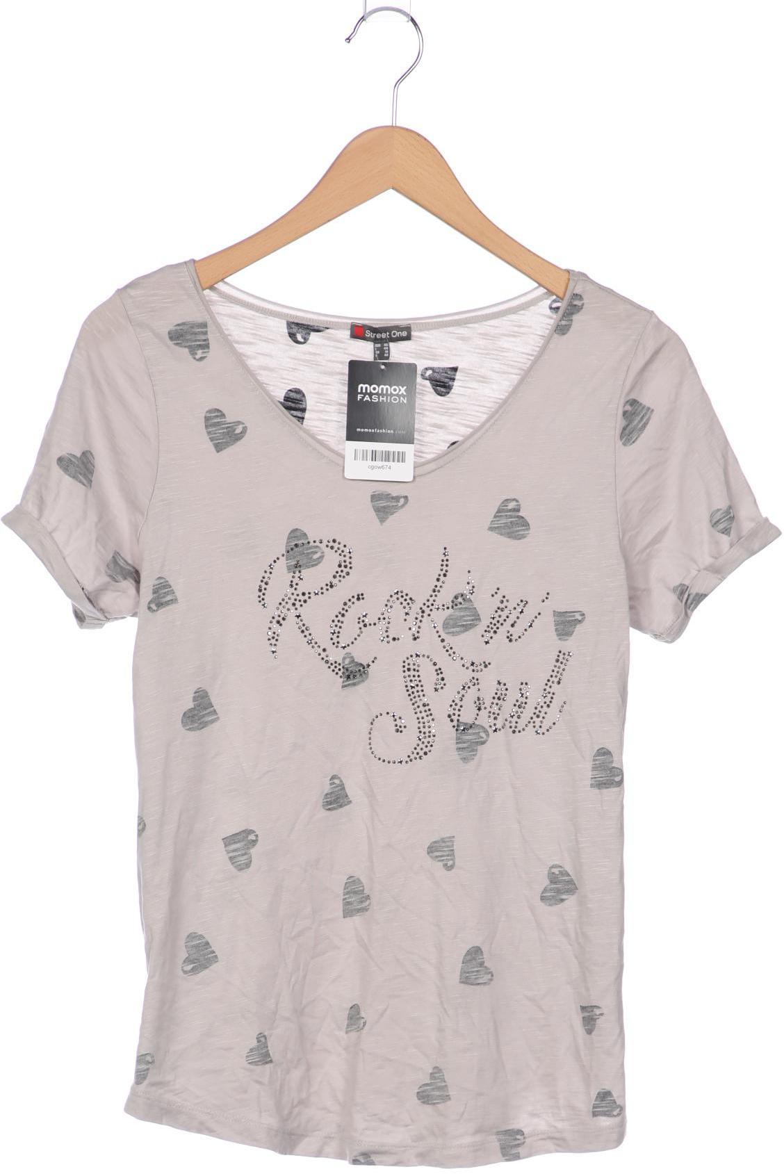 

Street One Damen T-Shirt, grau, Gr. 40