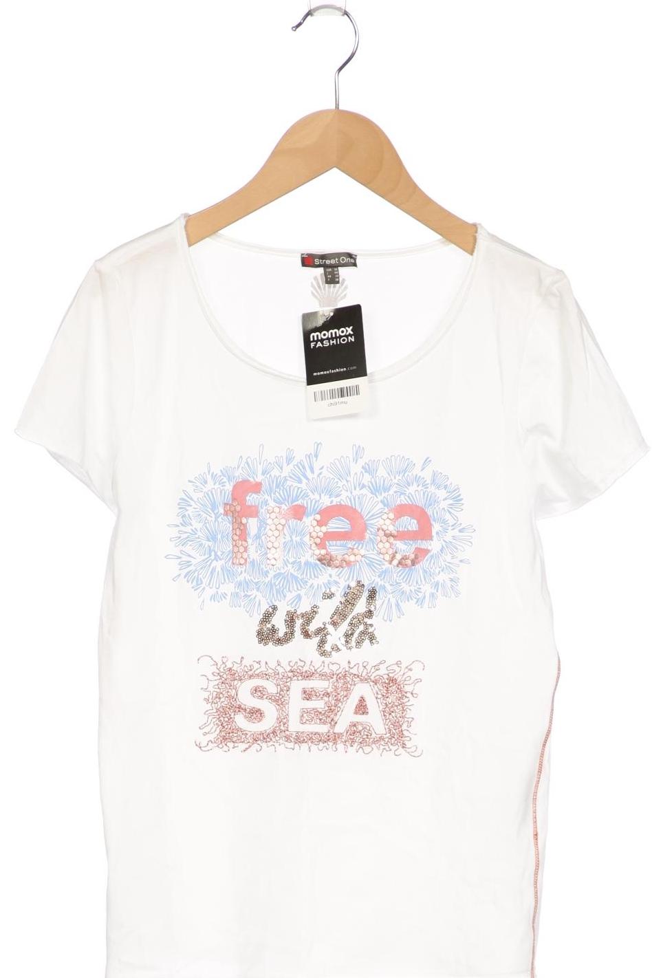 

Street One Damen T-Shirt, weiß, Gr. 36