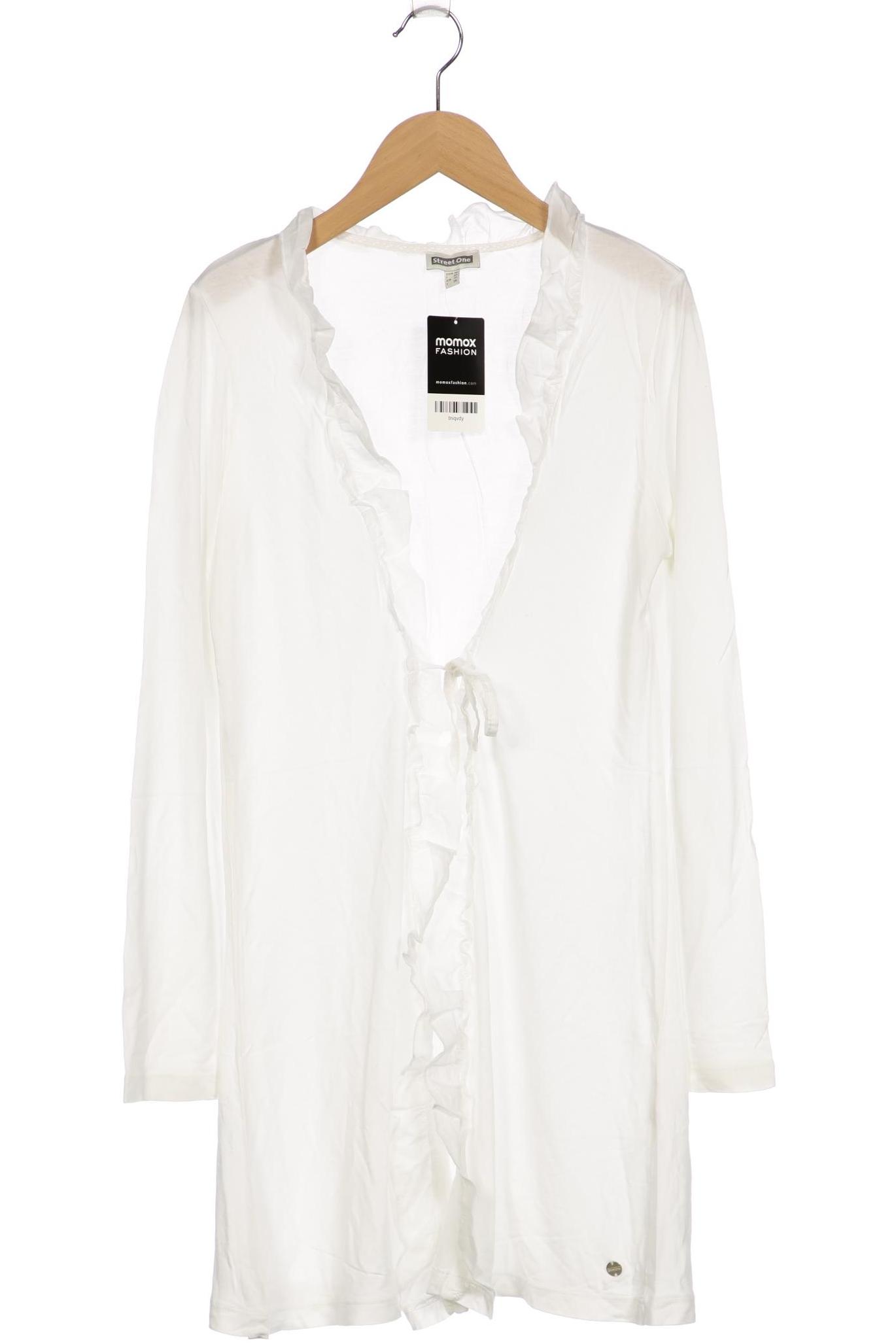 

Street One Damen Strickjacke, weiß, Gr. 36