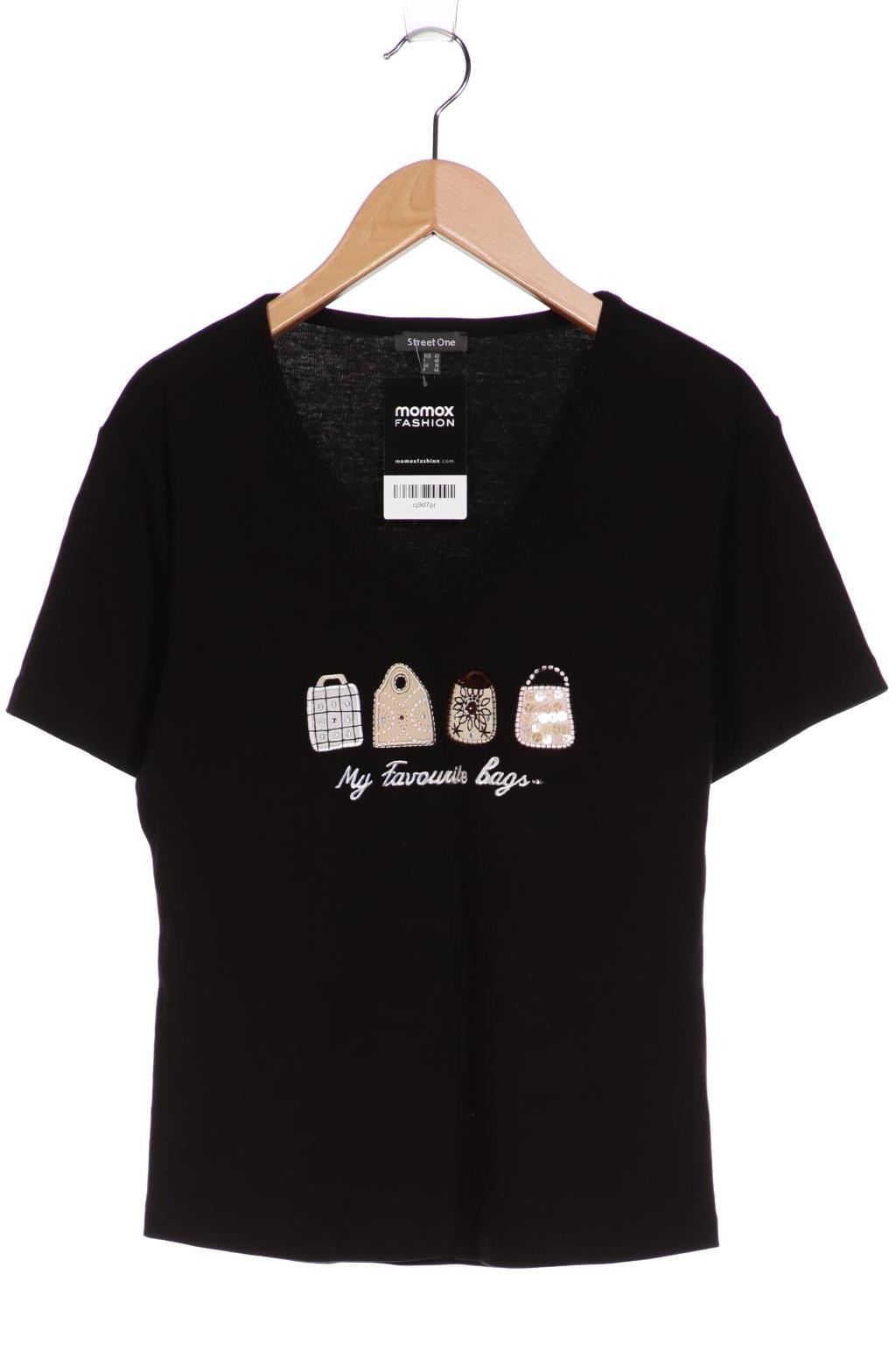 

Street One Damen T-Shirt, schwarz
