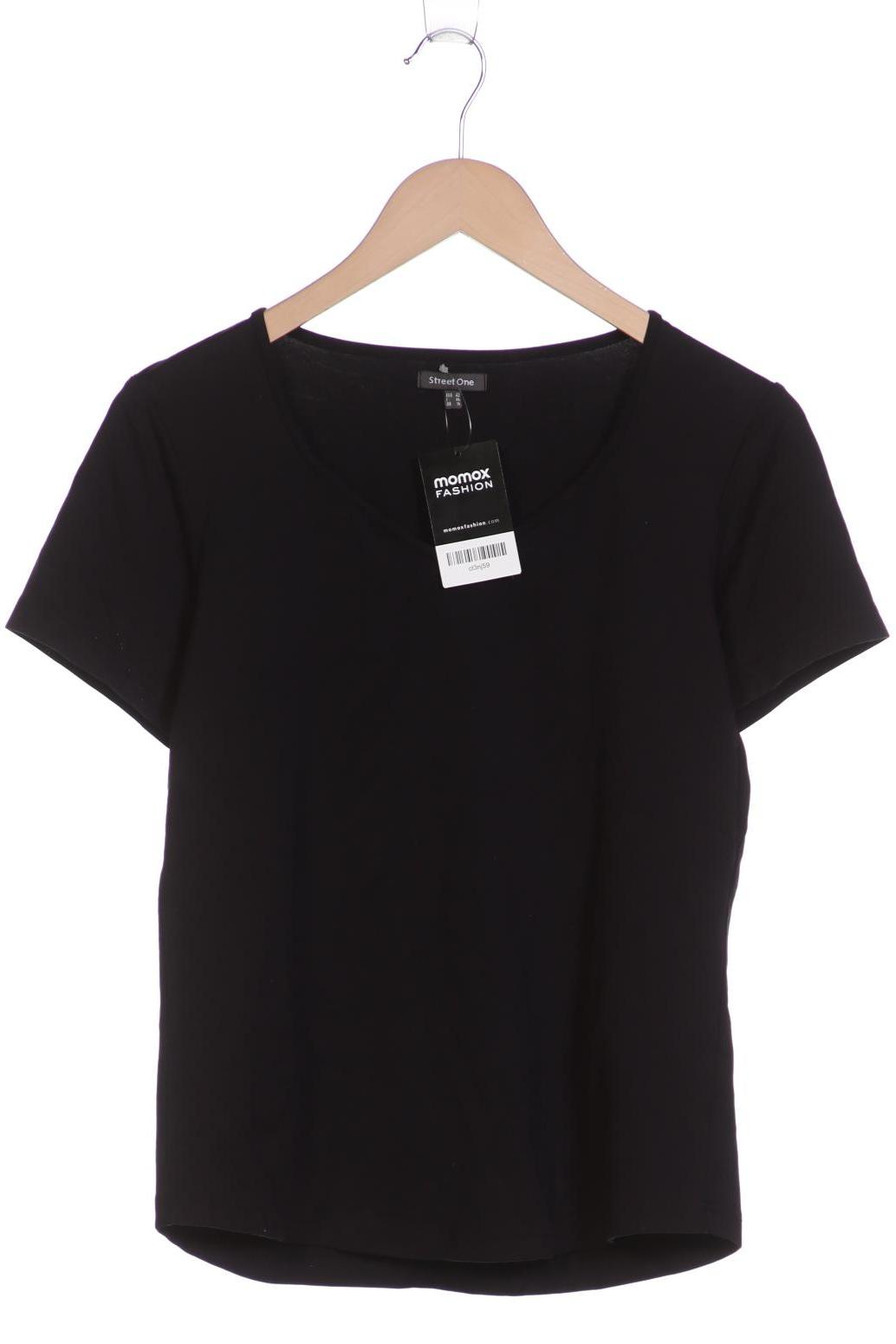 

Street One Damen T-Shirt, schwarz, Gr. 42