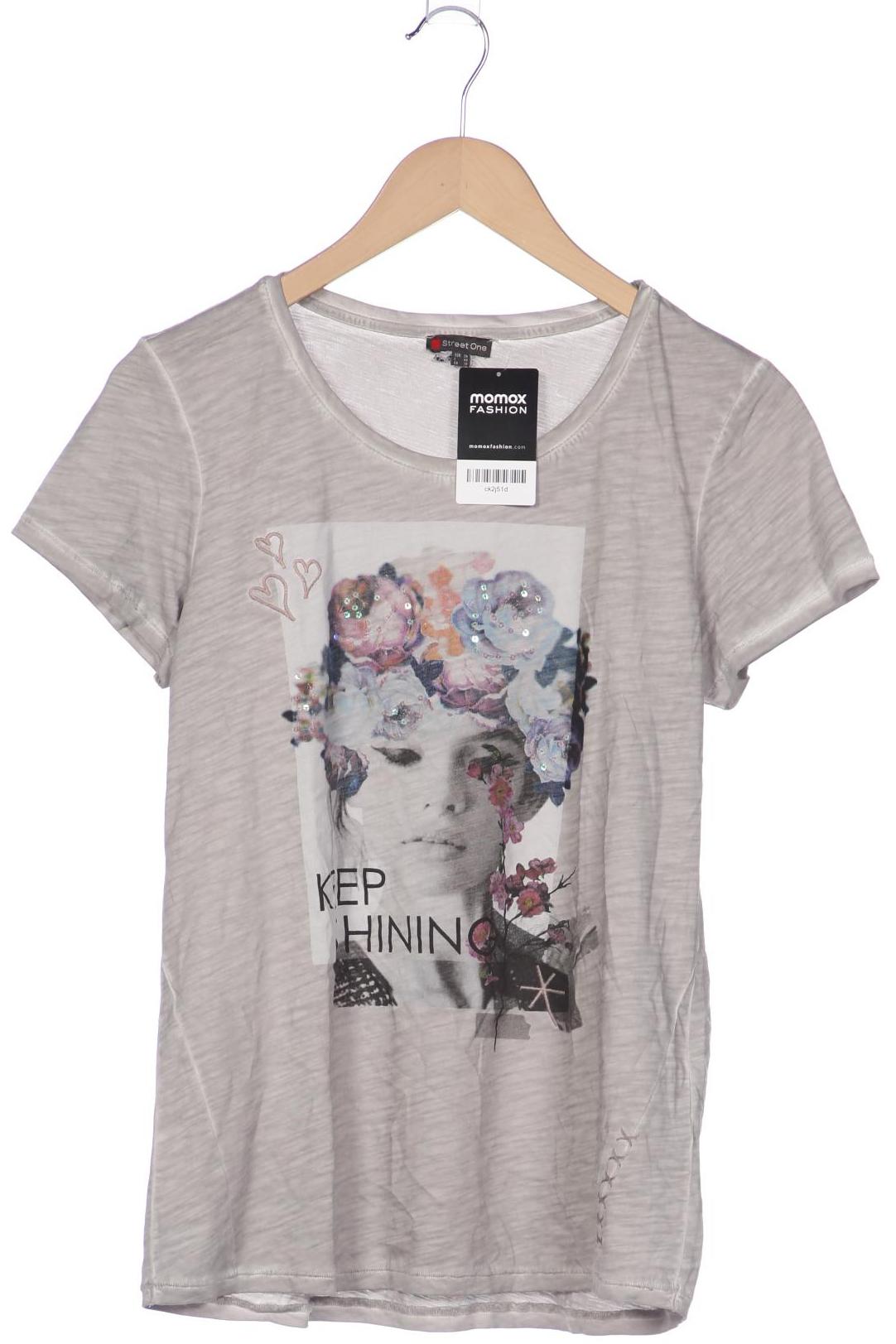 

Street One Damen T-Shirt, grau, Gr. 38