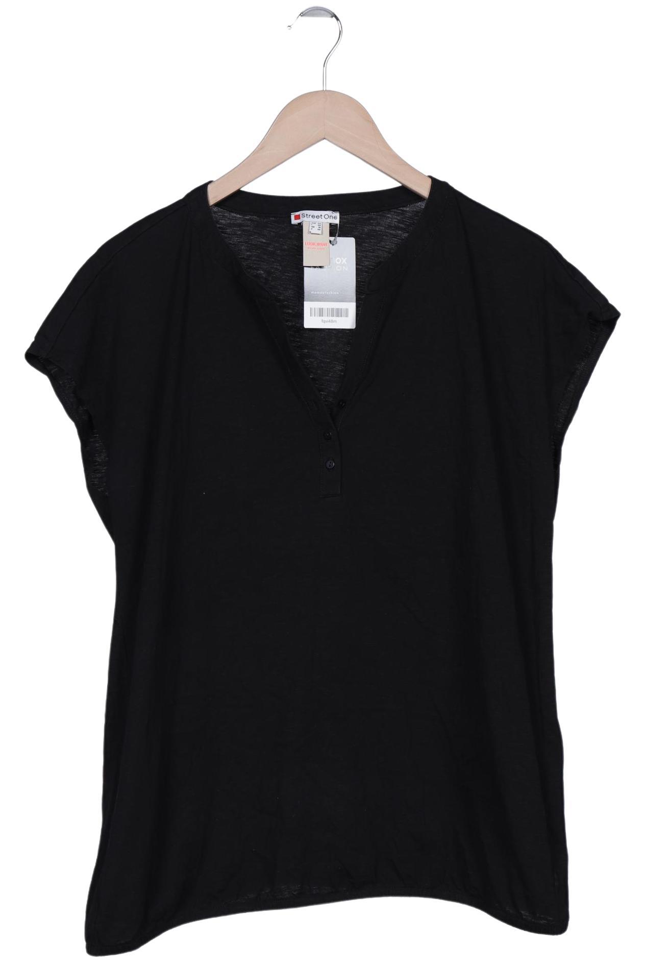 

Street One Damen T-Shirt, schwarz, Gr. 44