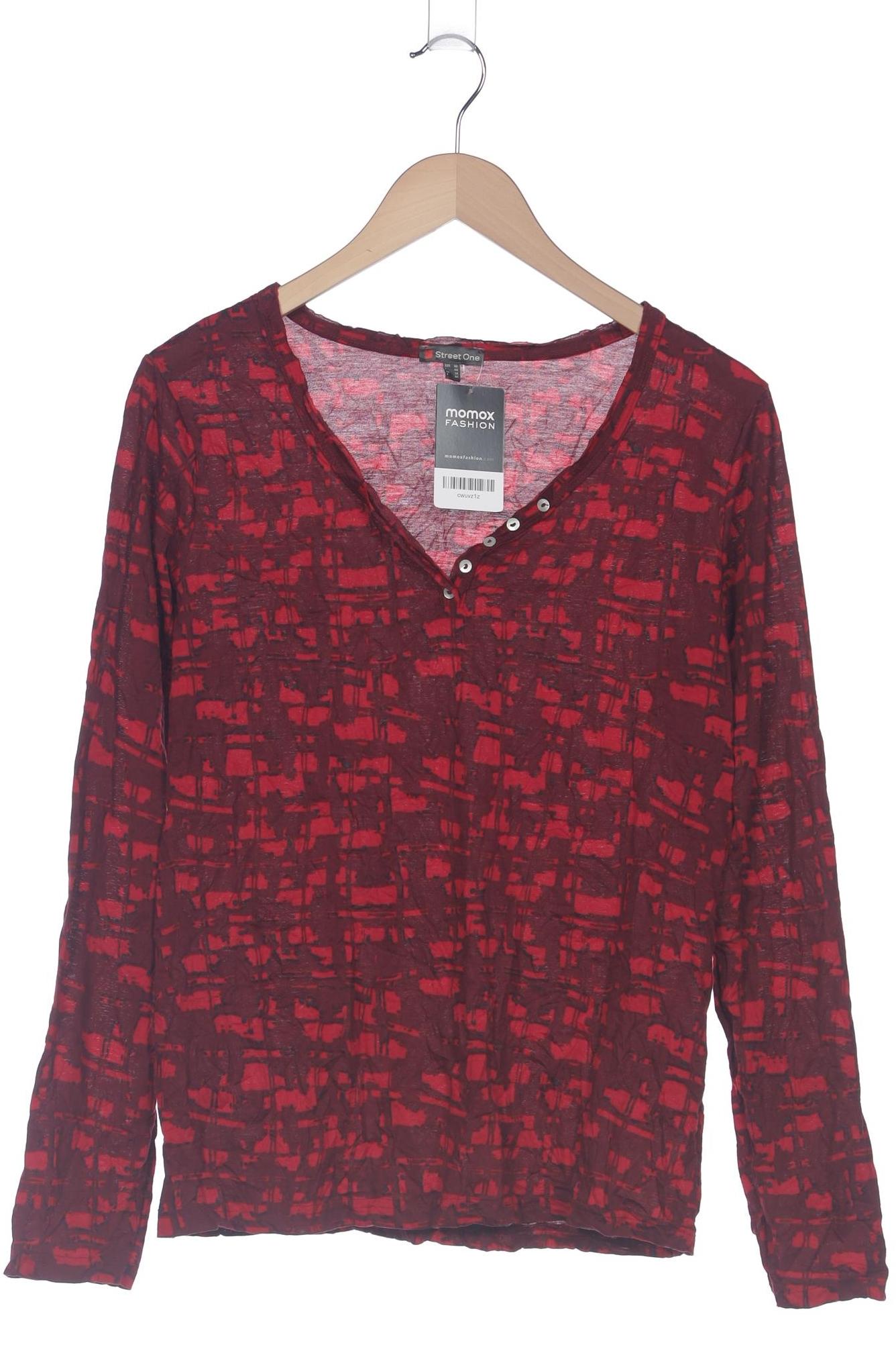 

Street One Damen Langarmshirt, bordeaux, Gr. 40