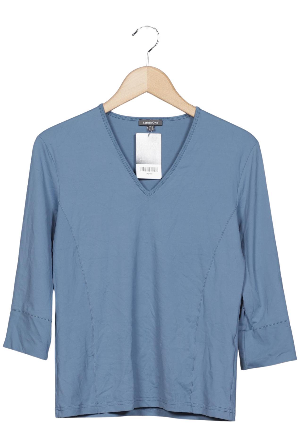 

Street One Damen Langarmshirt, hellblau, Gr. 42