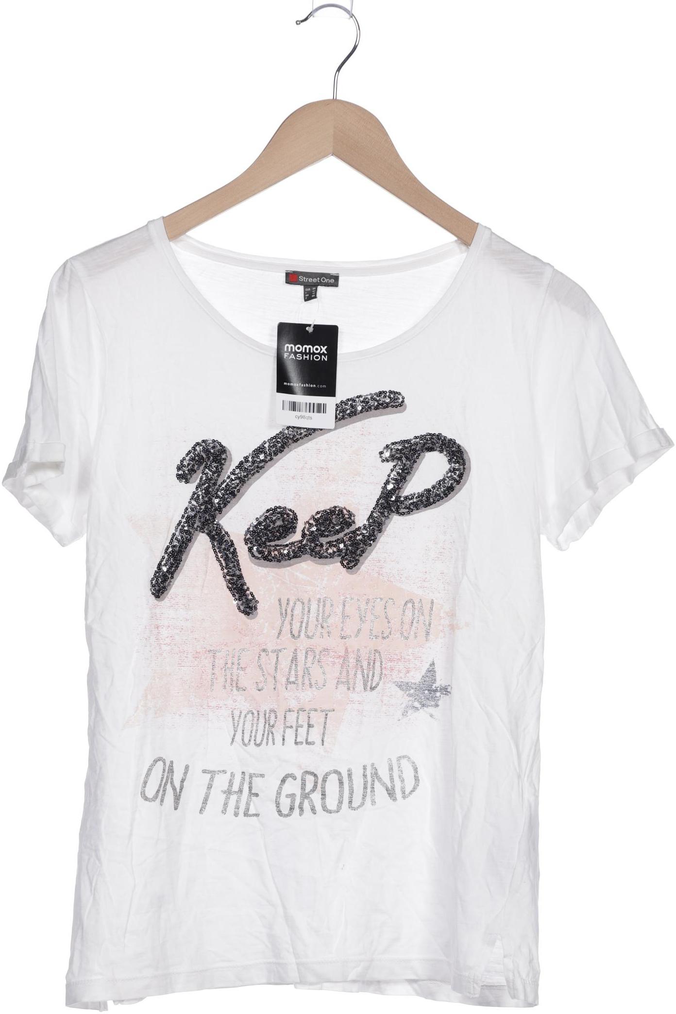 

Street One Damen T-Shirt, weiß, Gr. 38