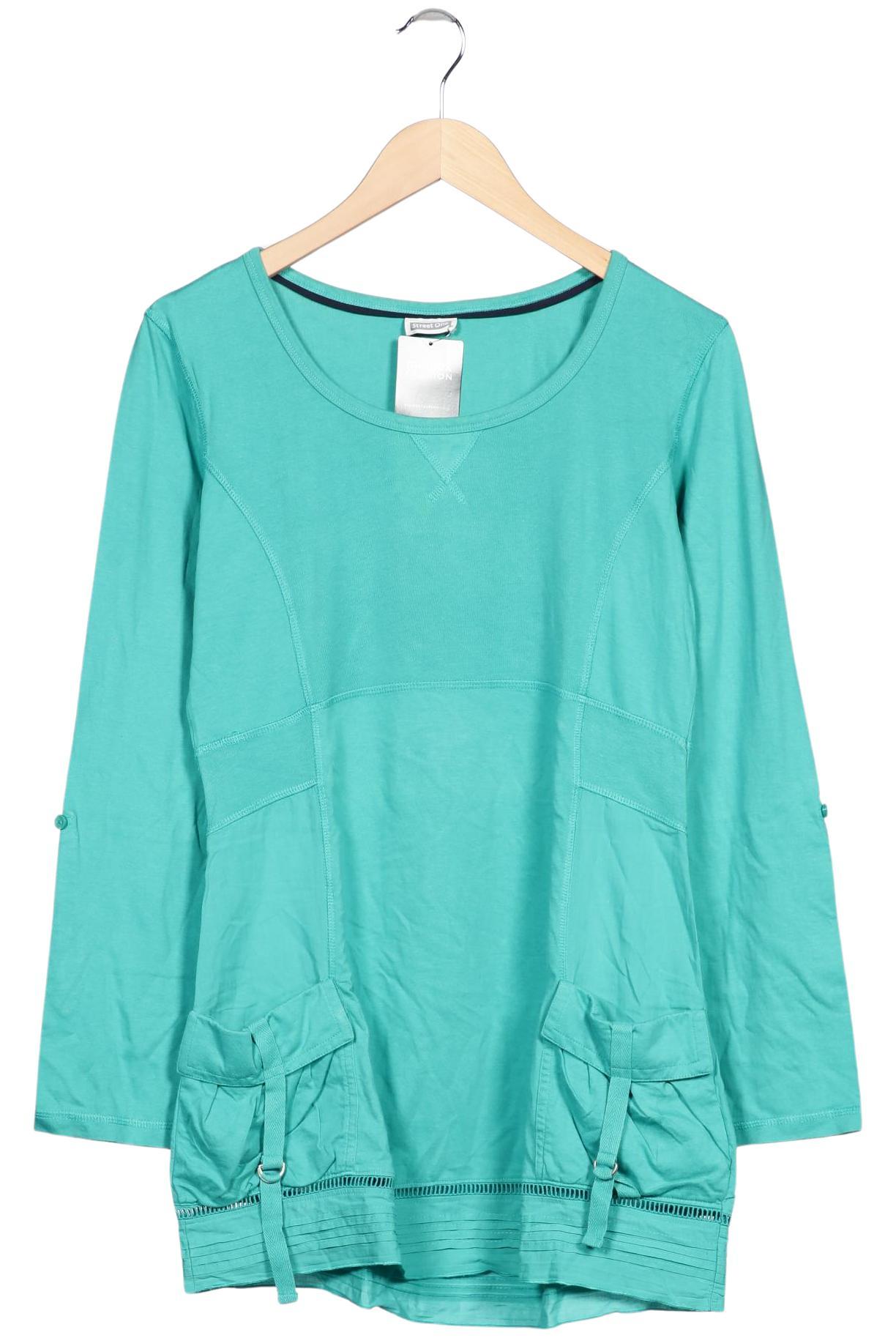

Street One Damen Langarmshirt, türkis, Gr. 40