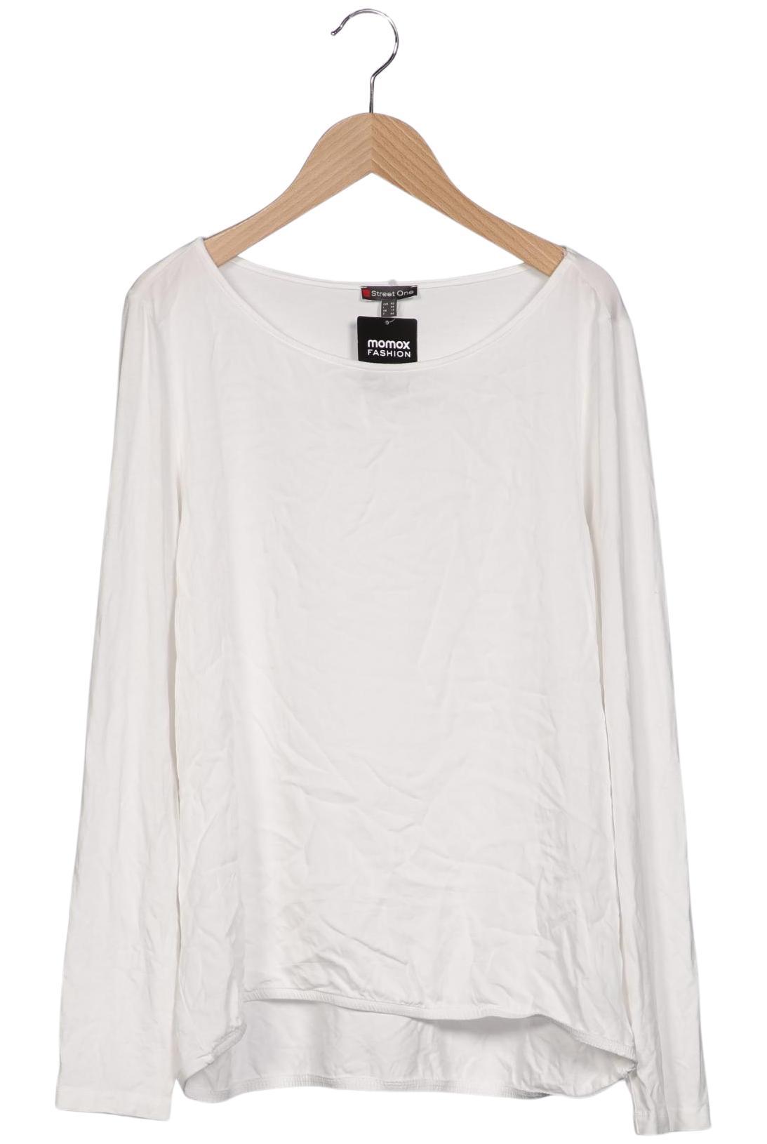 

Street One Damen Langarmshirt, weiß, Gr. 40