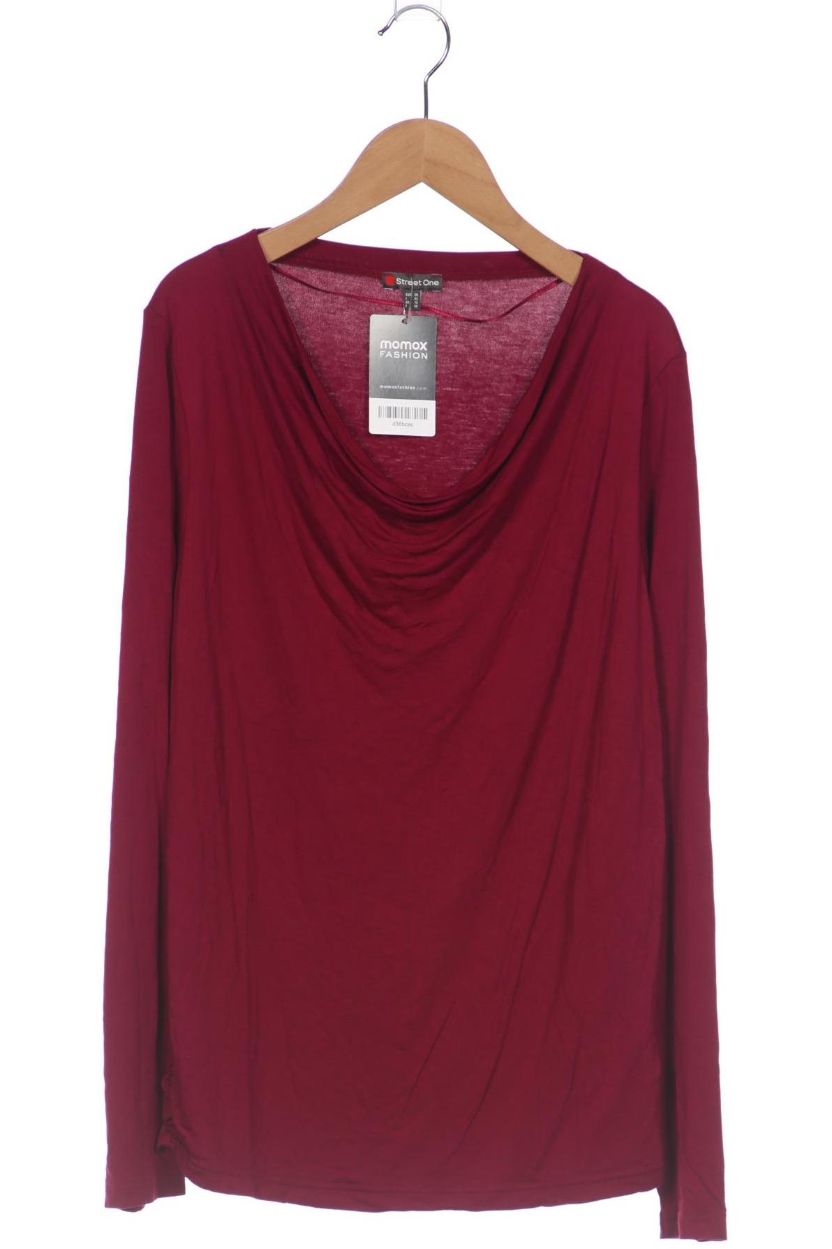 

Street One Damen Langarmshirt, bordeaux, Gr. 38