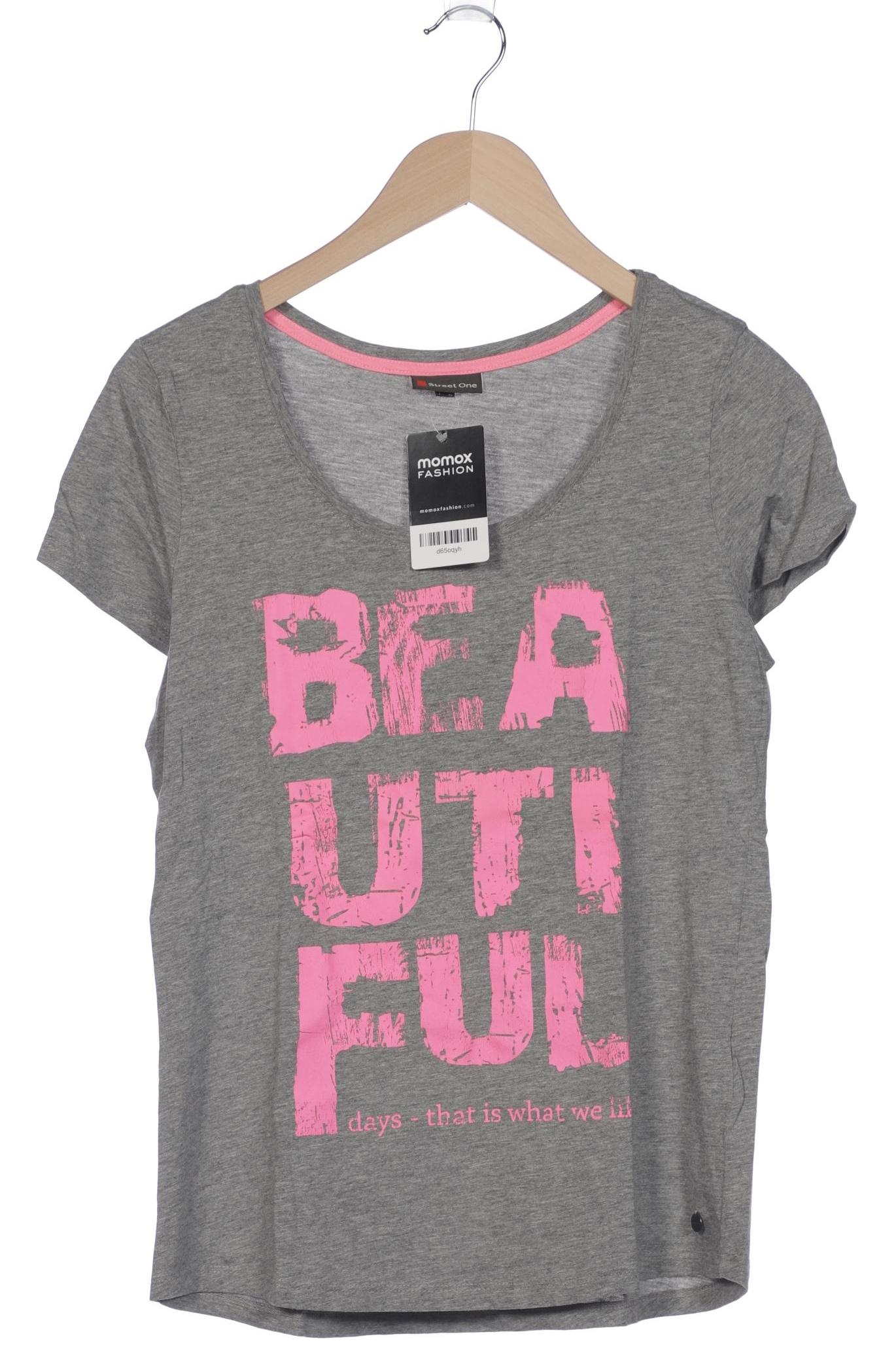 

Street One Damen T-Shirt, grau, Gr. 38