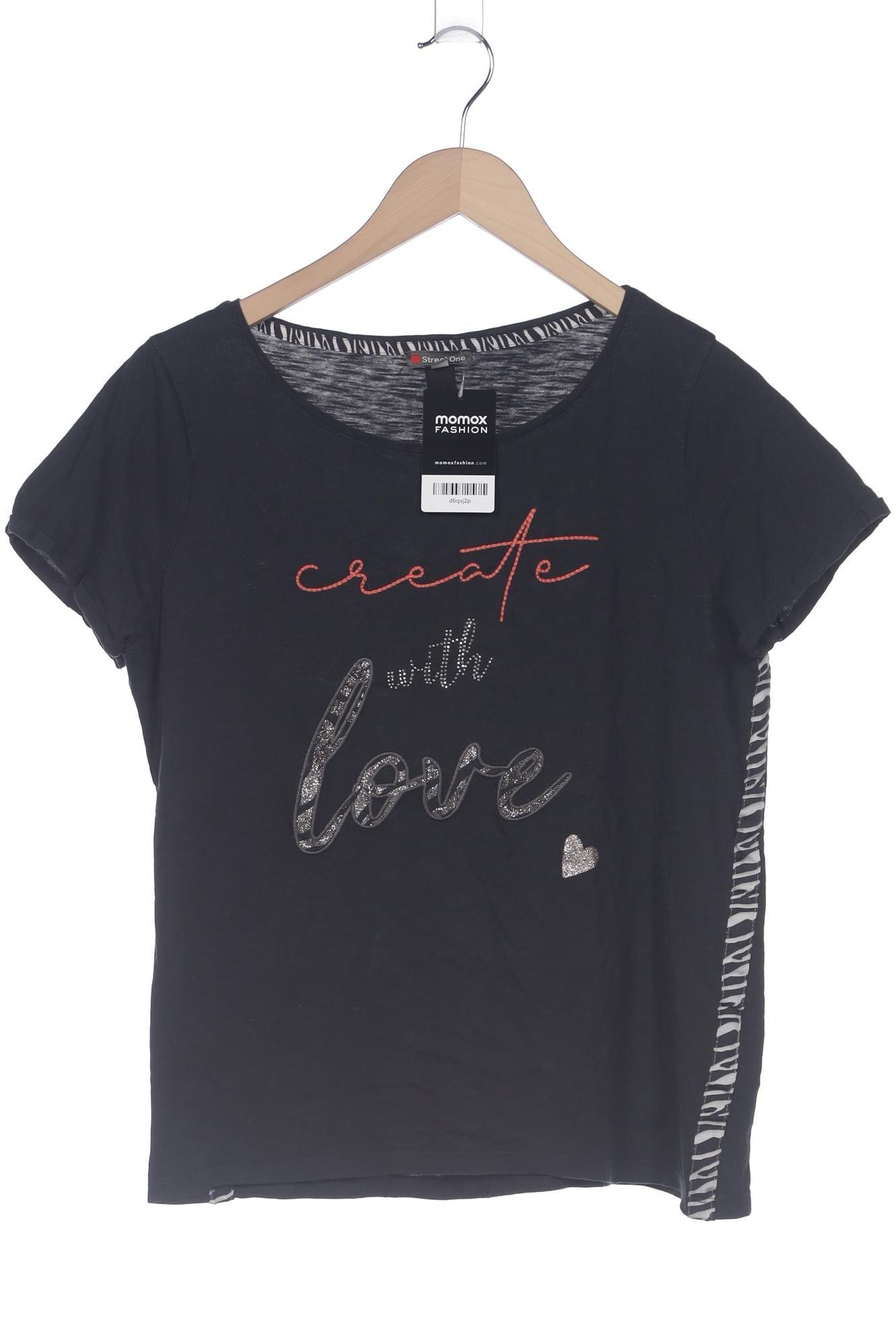 

Street One Damen T-Shirt, schwarz, Gr. 40