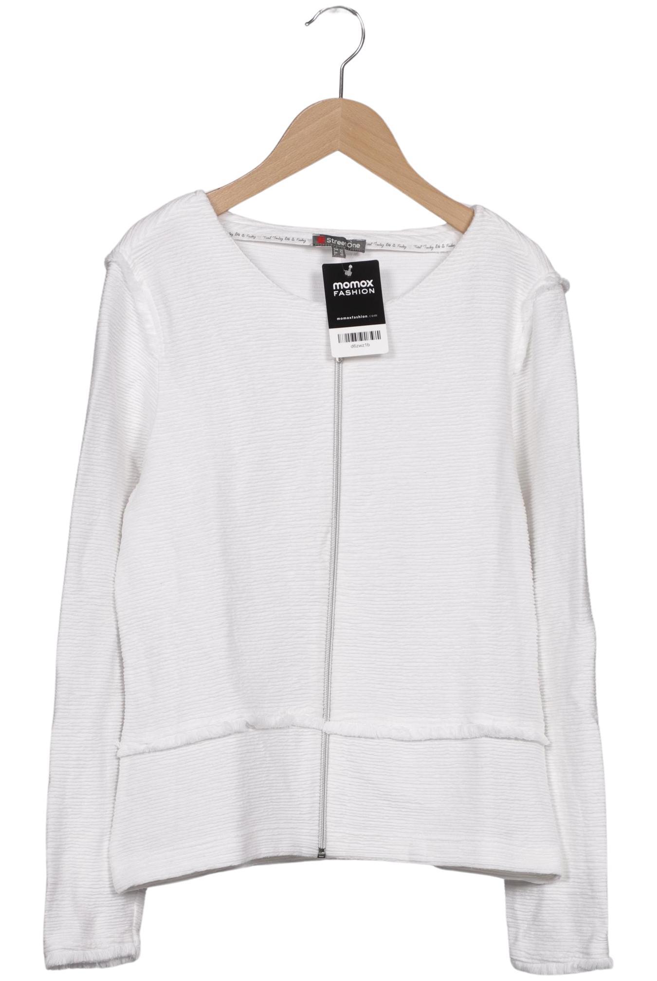 

Street One Damen Strickjacke, weiß, Gr. 38