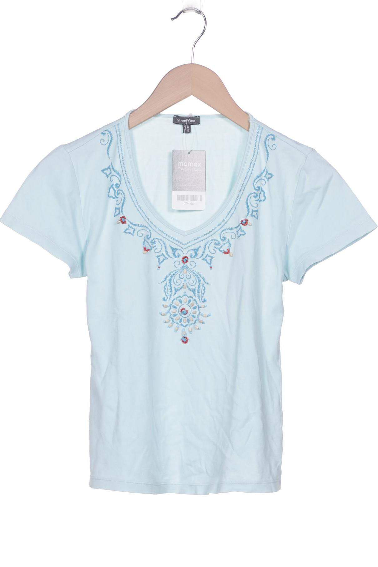 

Street One Damen T-Shirt, hellblau, Gr. 38