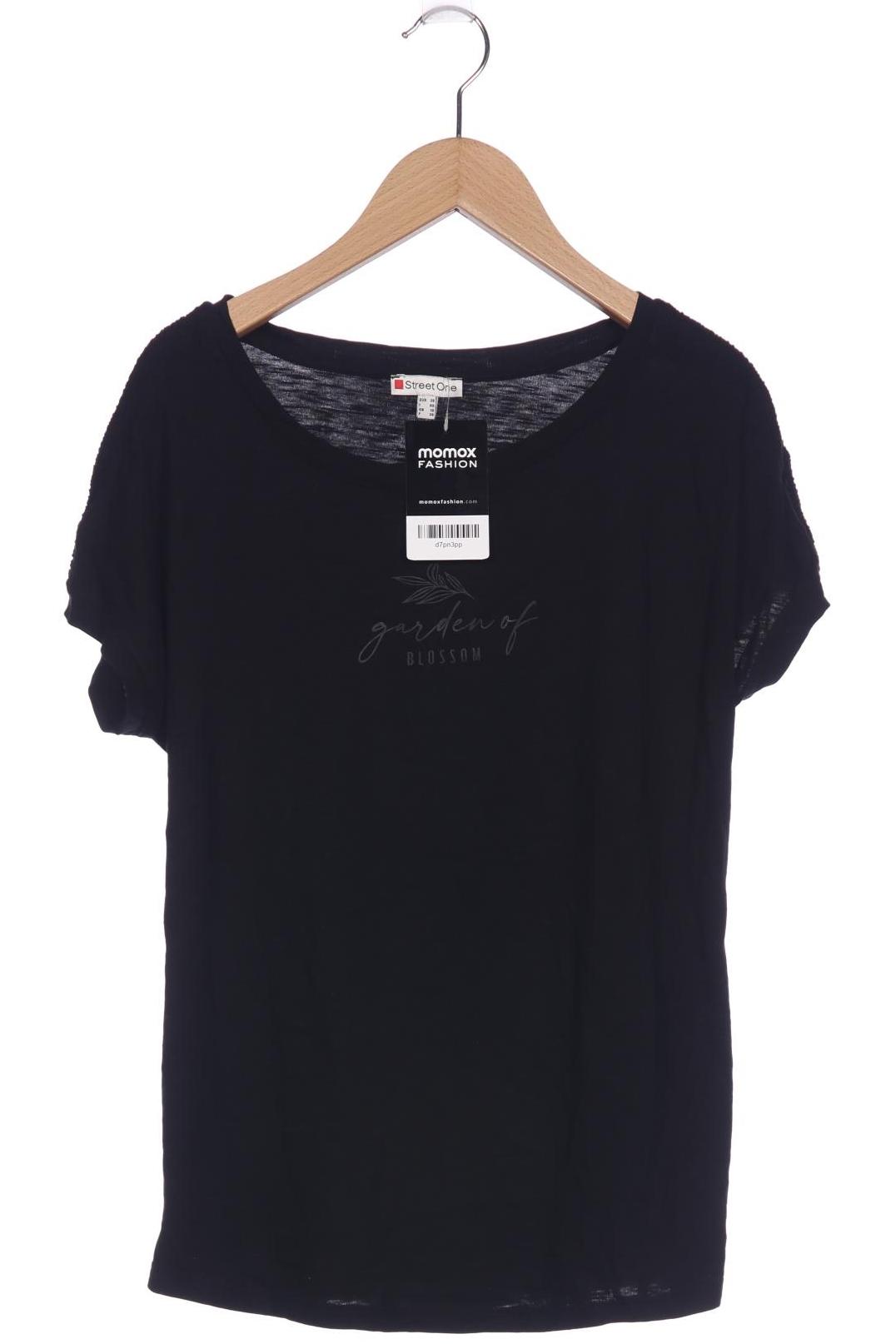 

Street One Damen T-Shirt, schwarz, Gr. 36