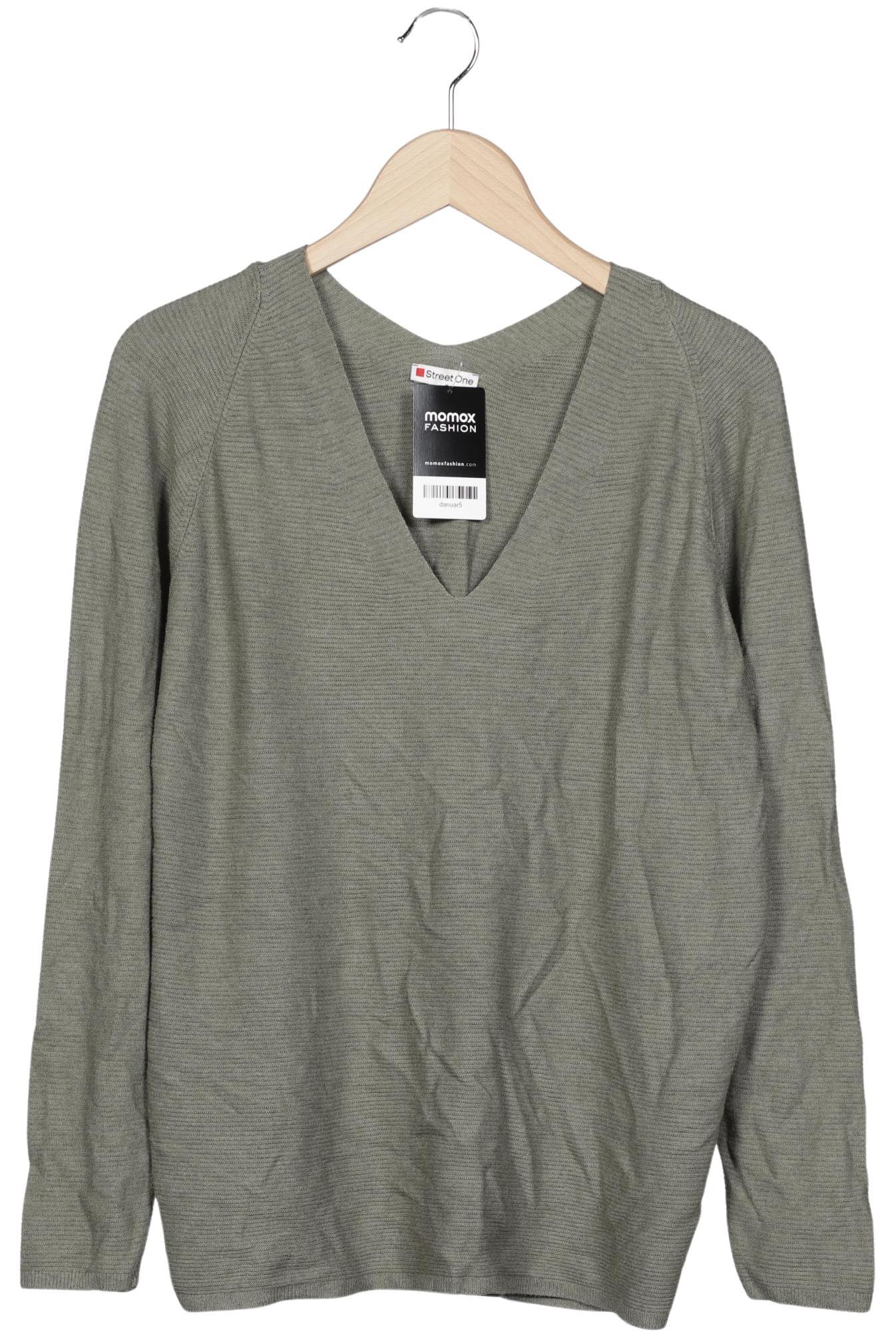 

Street One Damen Pullover, grün, Gr. 36
