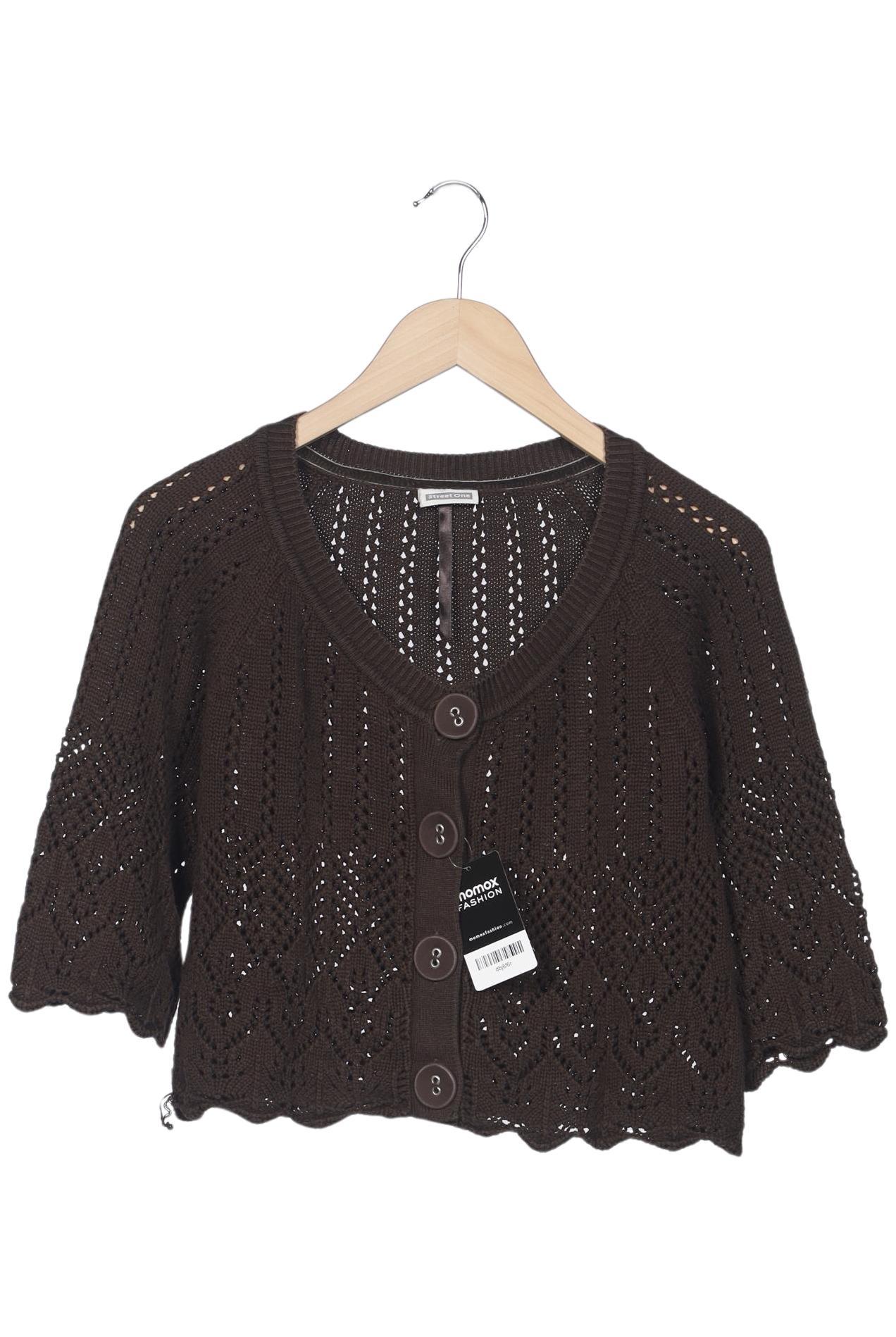 

Street One Damen Strickjacke, braun, Gr. 38