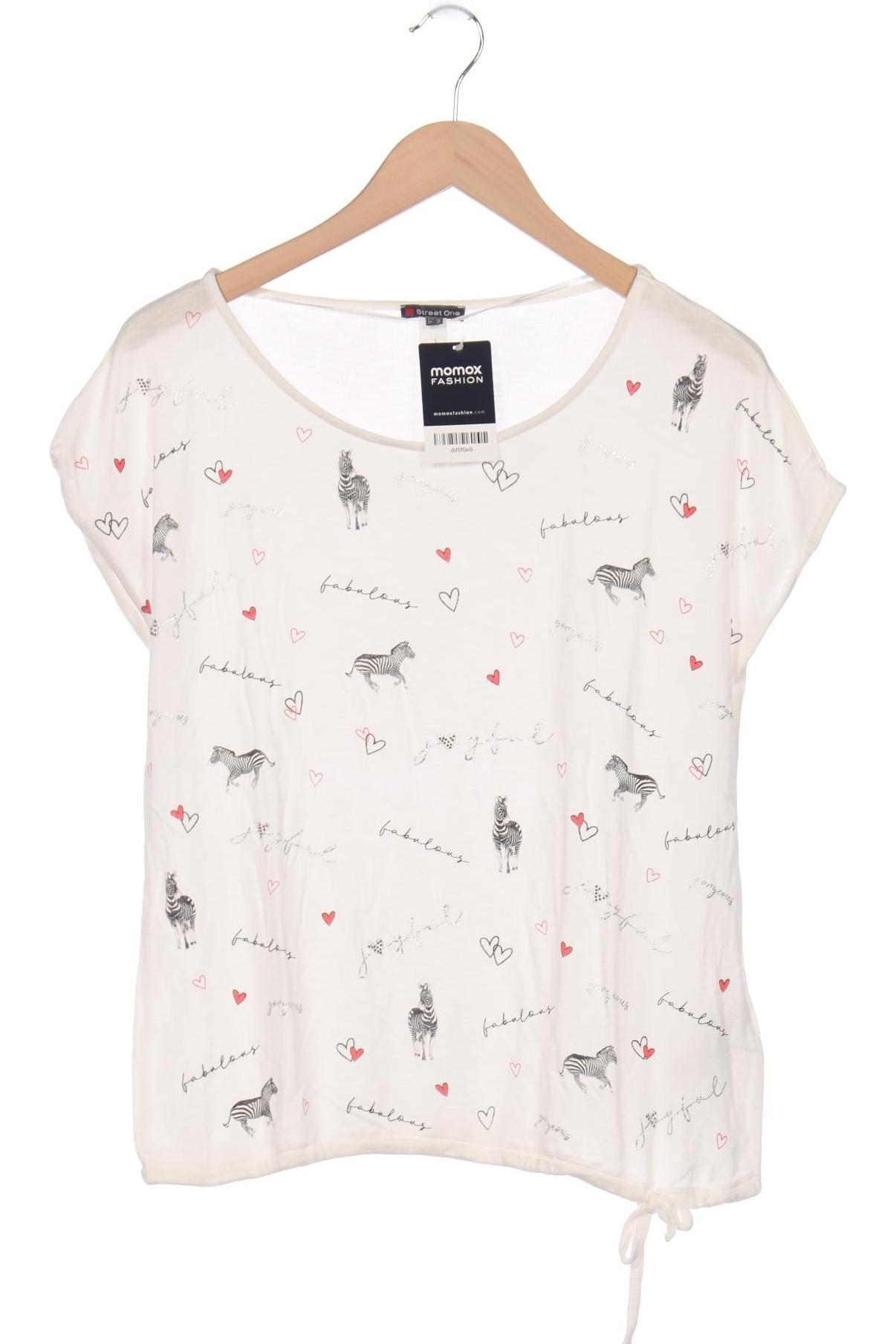 

Street One Damen T-Shirt, weiß, Gr. 38