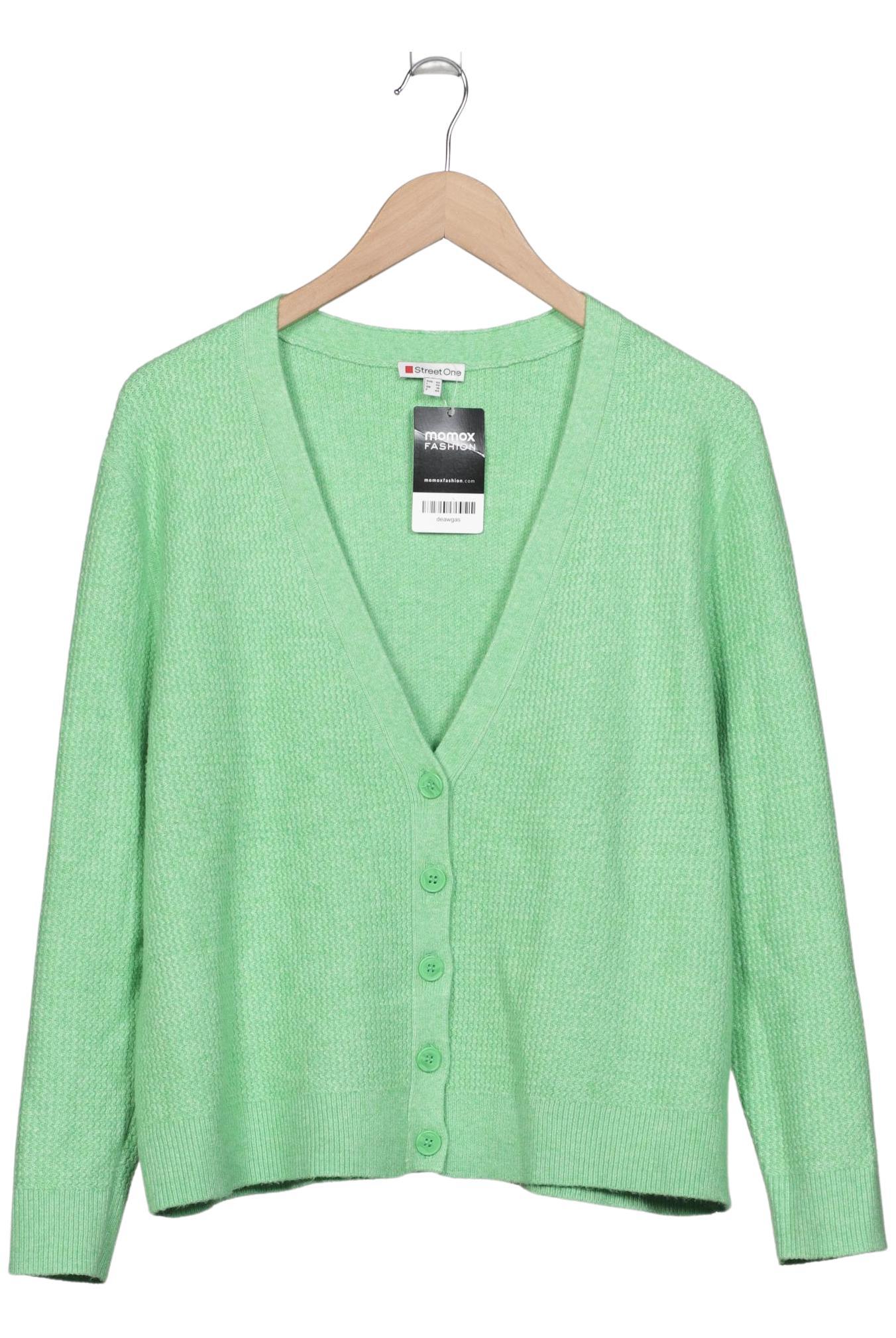 

Street One Damen Strickjacke, hellgrün, Gr. 42