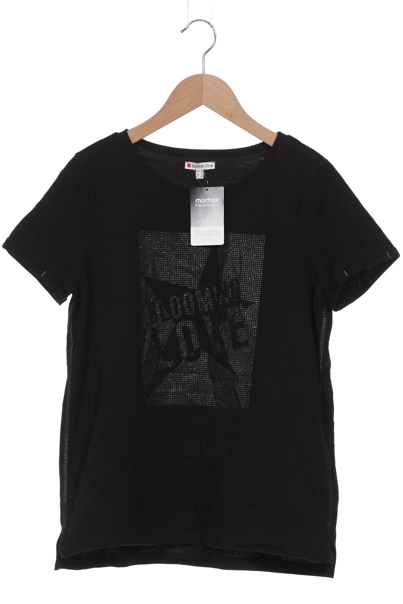 

Street One Damen T-Shirt, schwarz, Gr. 38