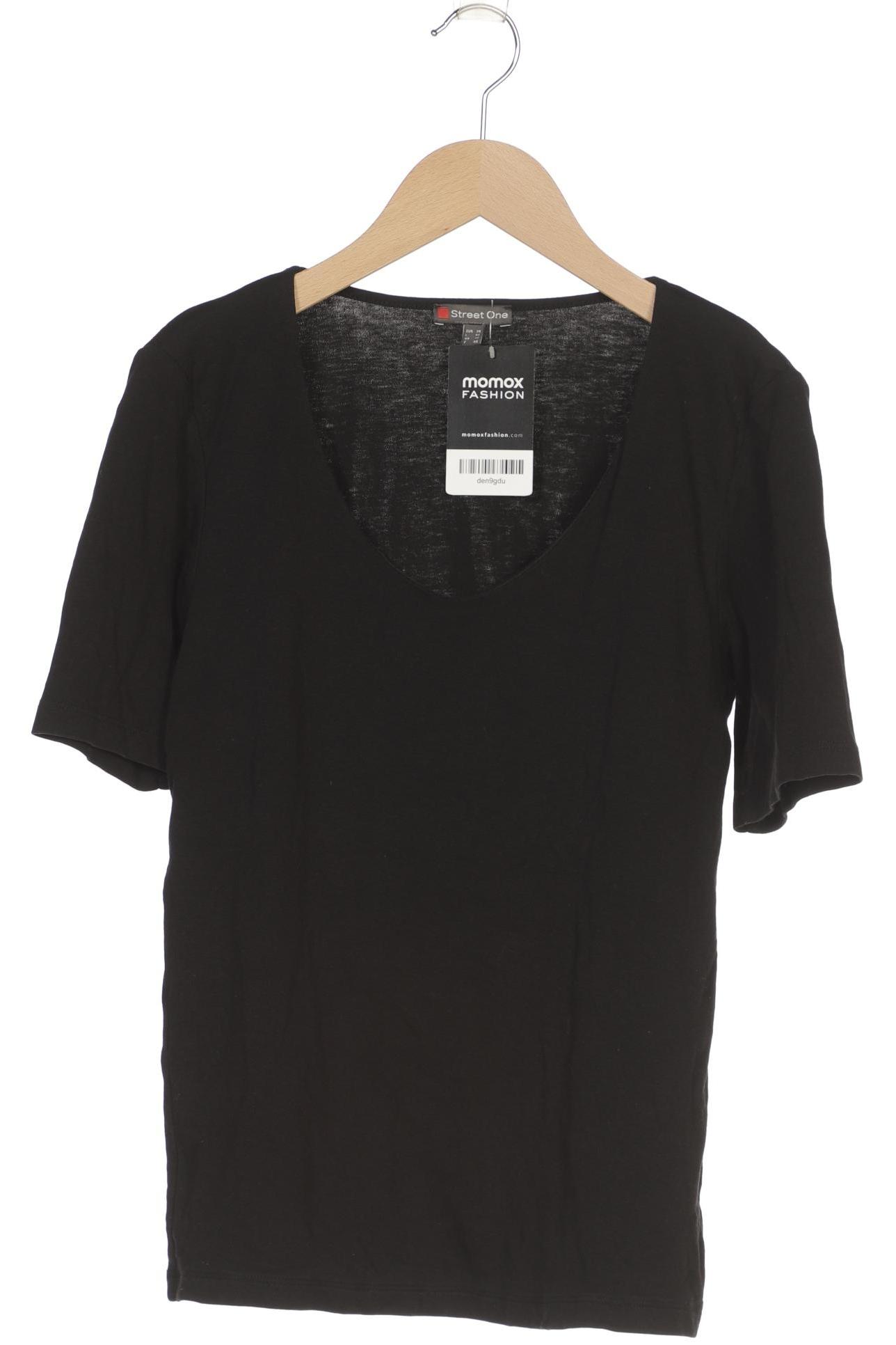 

Street One Damen T-Shirt, schwarz, Gr. 38